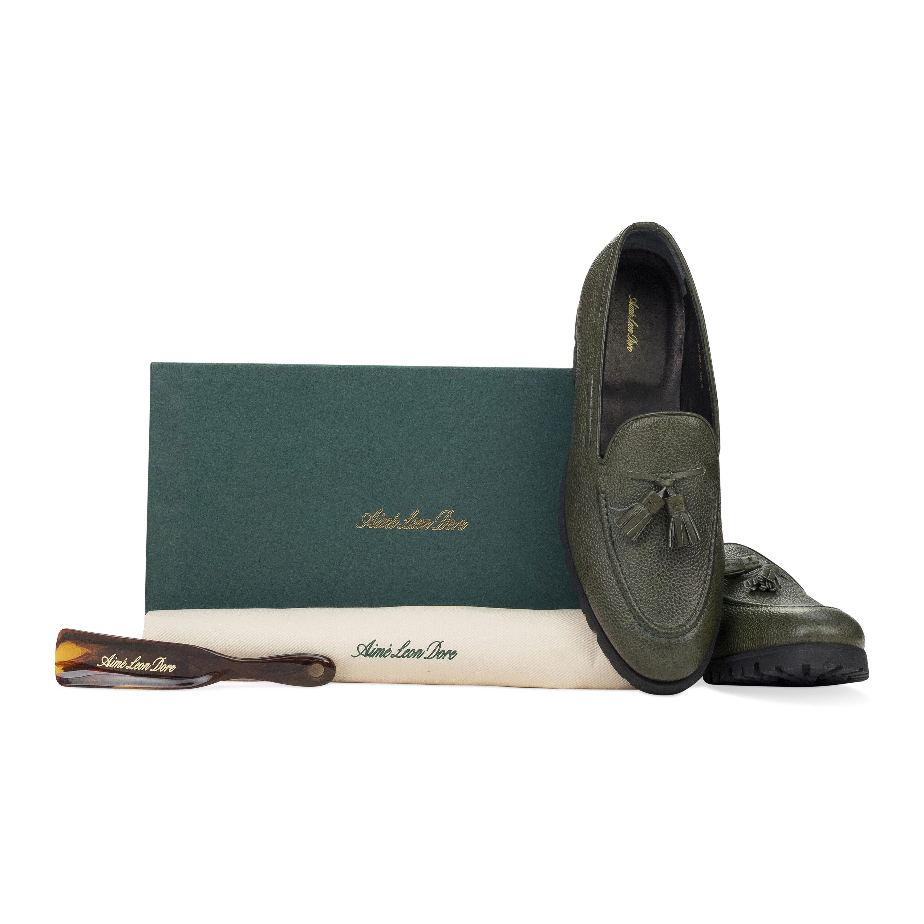 Aime Leon Dore Aime Leon Dore GREEN CHICCO RISO LOAFERS SIZE 10 Size US 10 / EU 43 - 8 Thumbnail