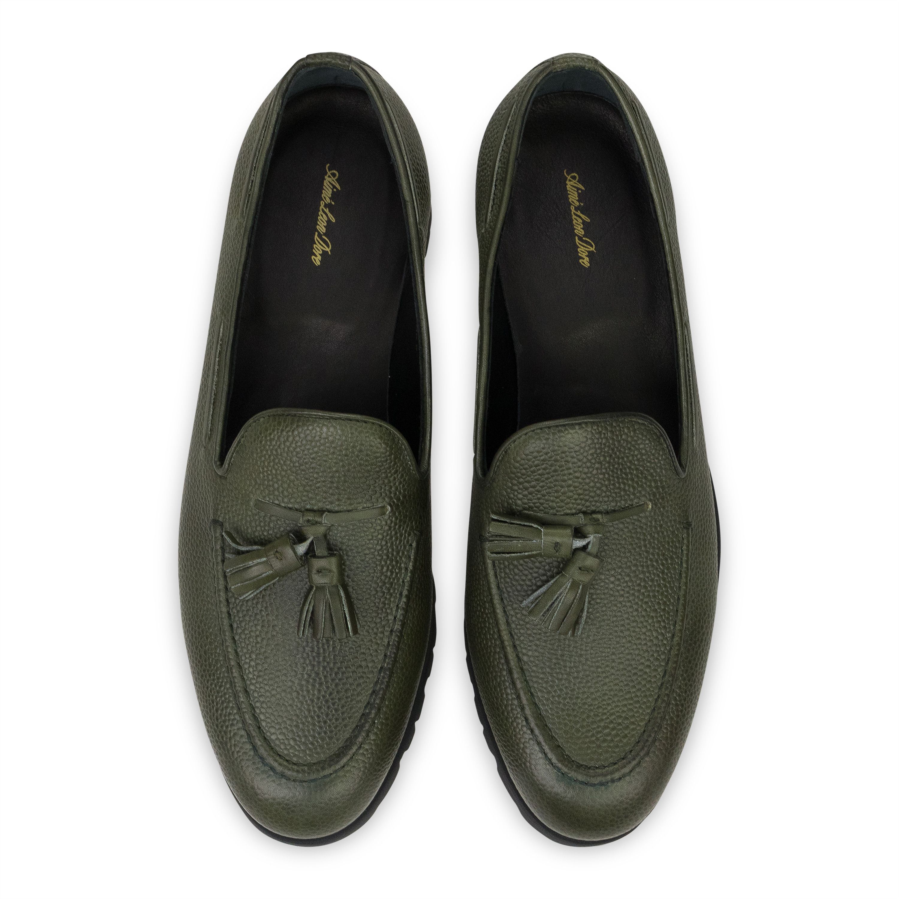 Aime Leon Dore Aime Leon Dore GREEN CHICCO RISO LOAFERS SIZE 10 Size US 10 / EU 43 - 4 Thumbnail