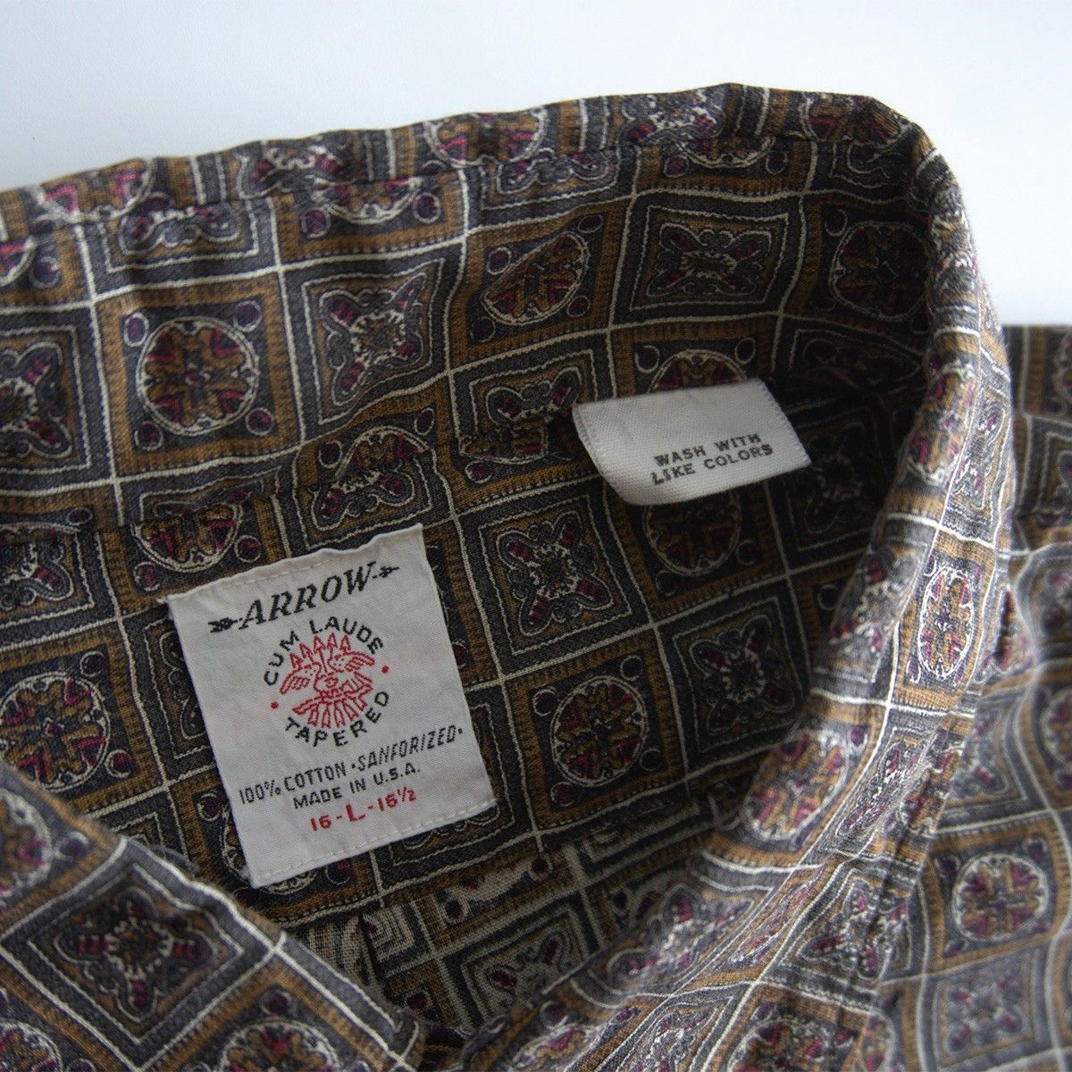Arrow Arrow 60S Back-collar button-down Shirt Size L Size US L / EU 52-54 / 3 - 4 Thumbnail
