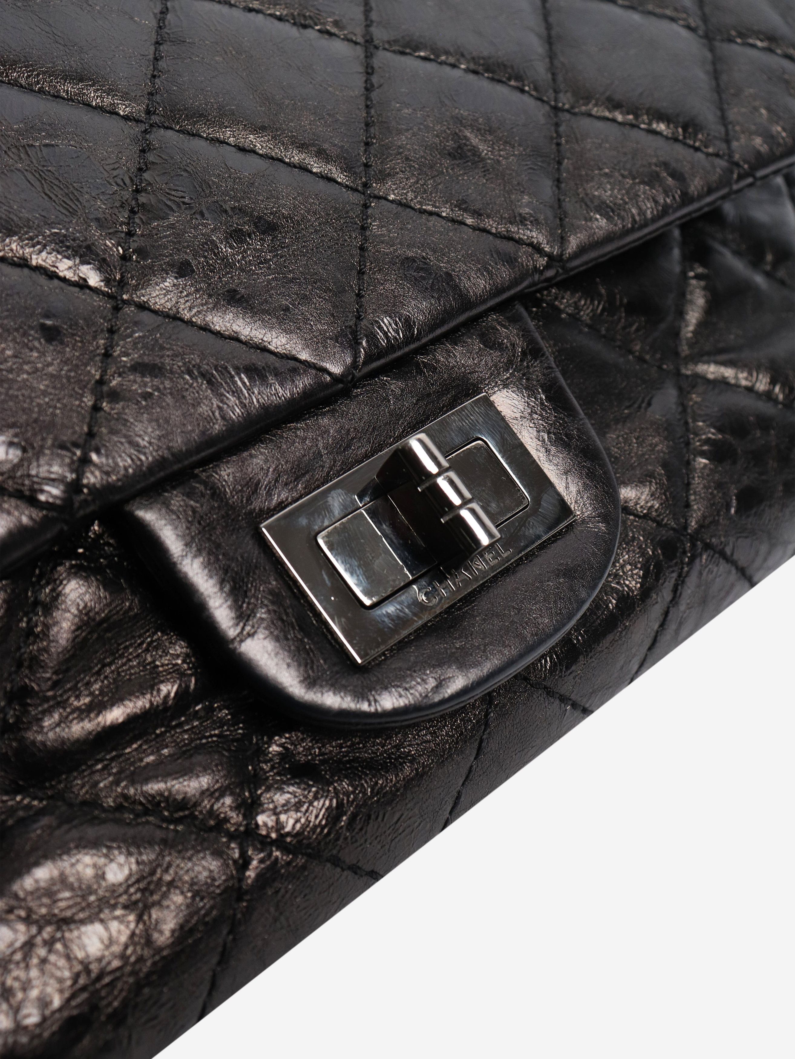 Chanel Black 2006 2.55 black lambskin quilted shoulder bag Size ONE SIZE - 6 Thumbnail