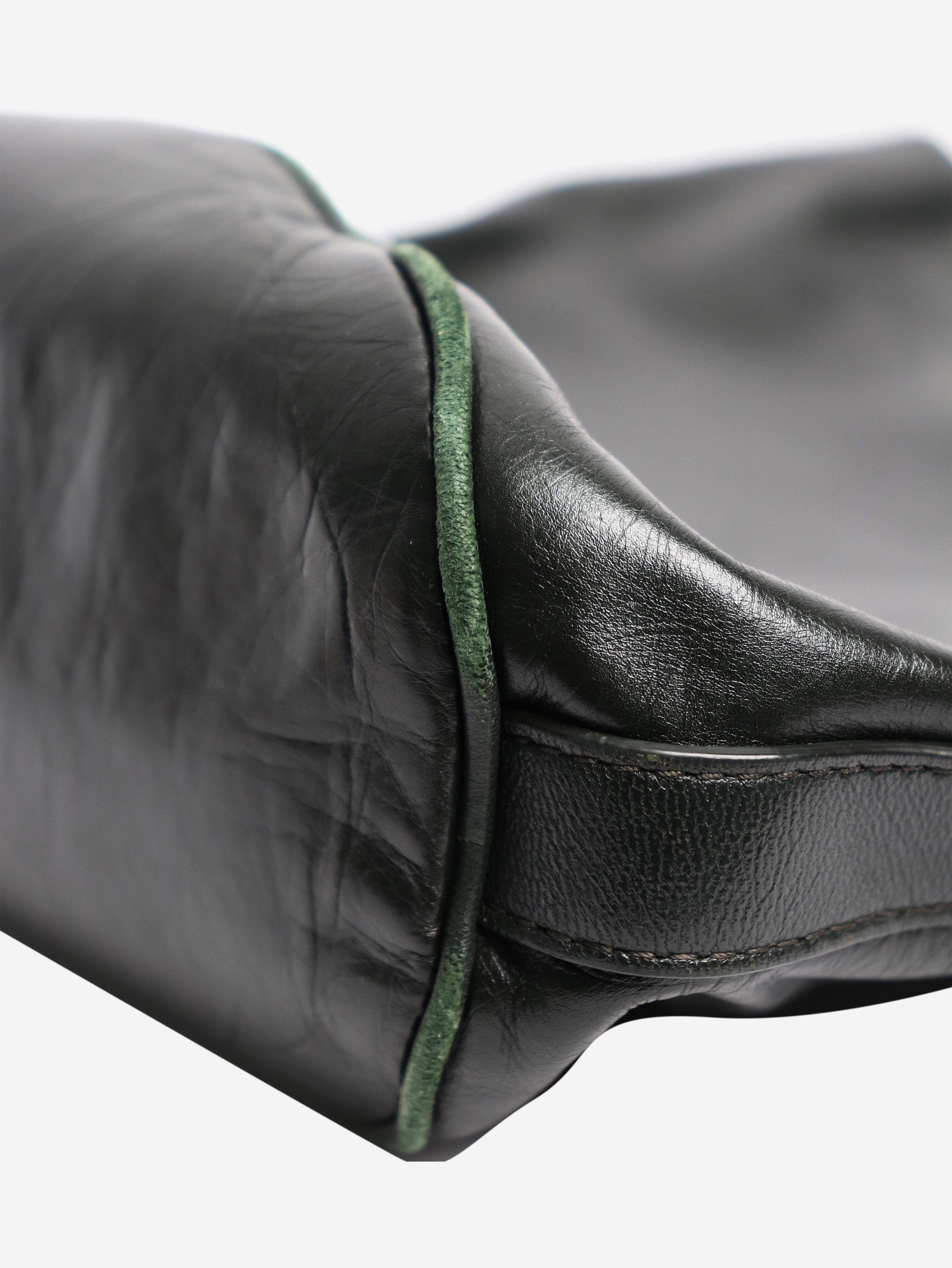 Bottega Veneta Dark green leather knot shoulder bag Size ONE SIZE - 6 Thumbnail