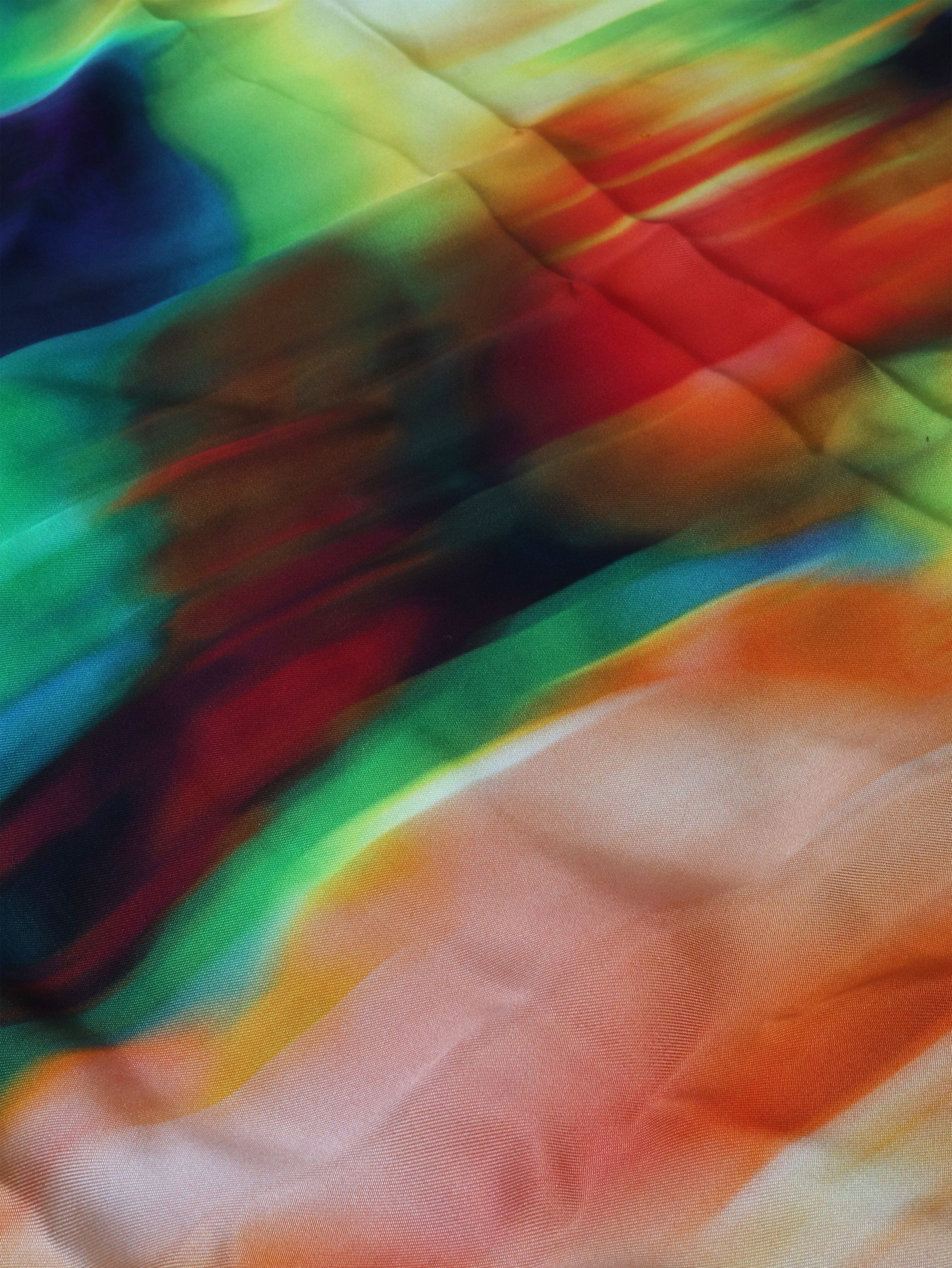 Dries Van Noten Multicolour artisan-dyed silk scarf Size ONE SIZE - 3 Thumbnail