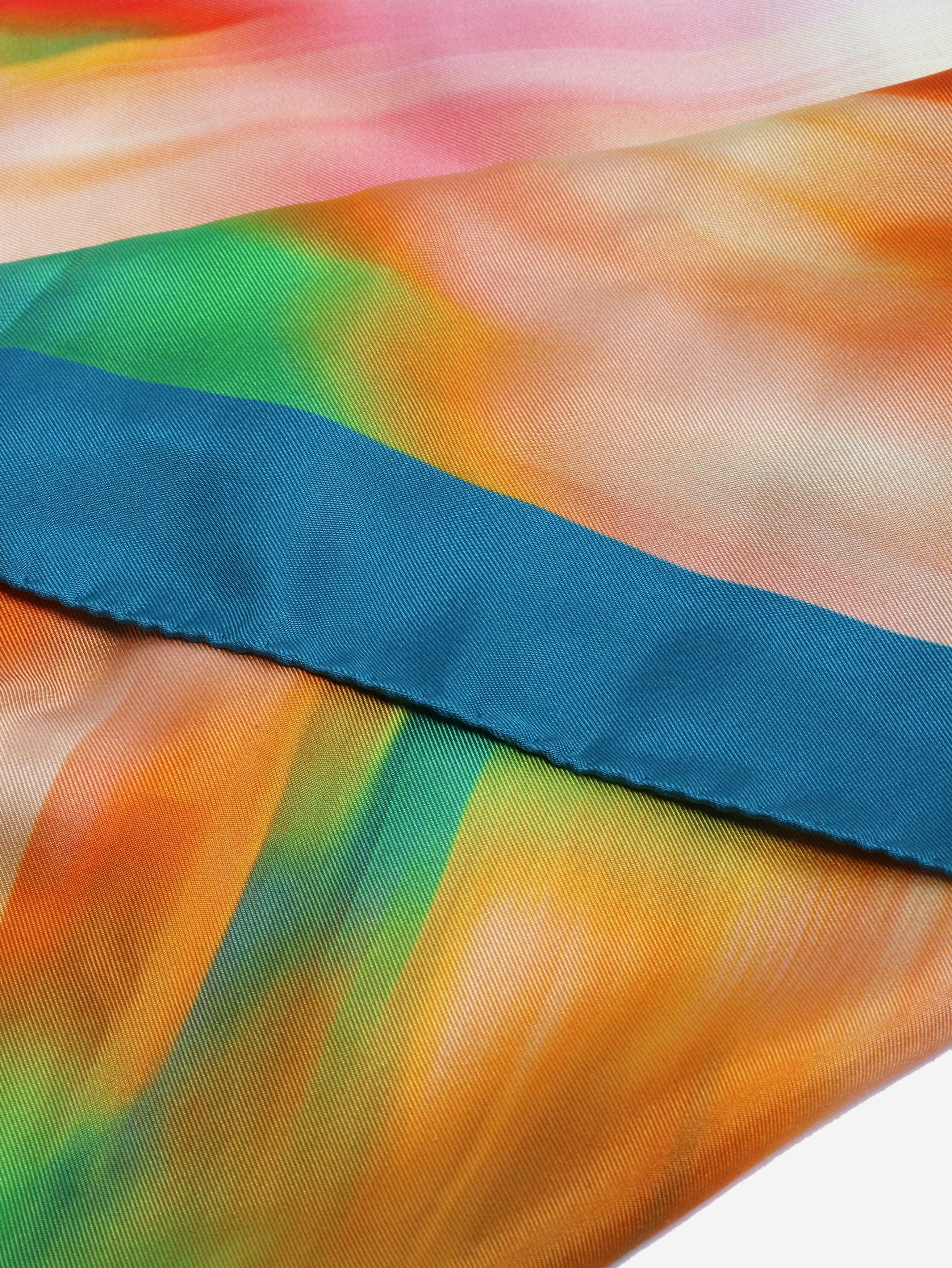 Dries Van Noten Multicolour artisan-dyed silk scarf Size ONE SIZE - 2 Thumbnail
