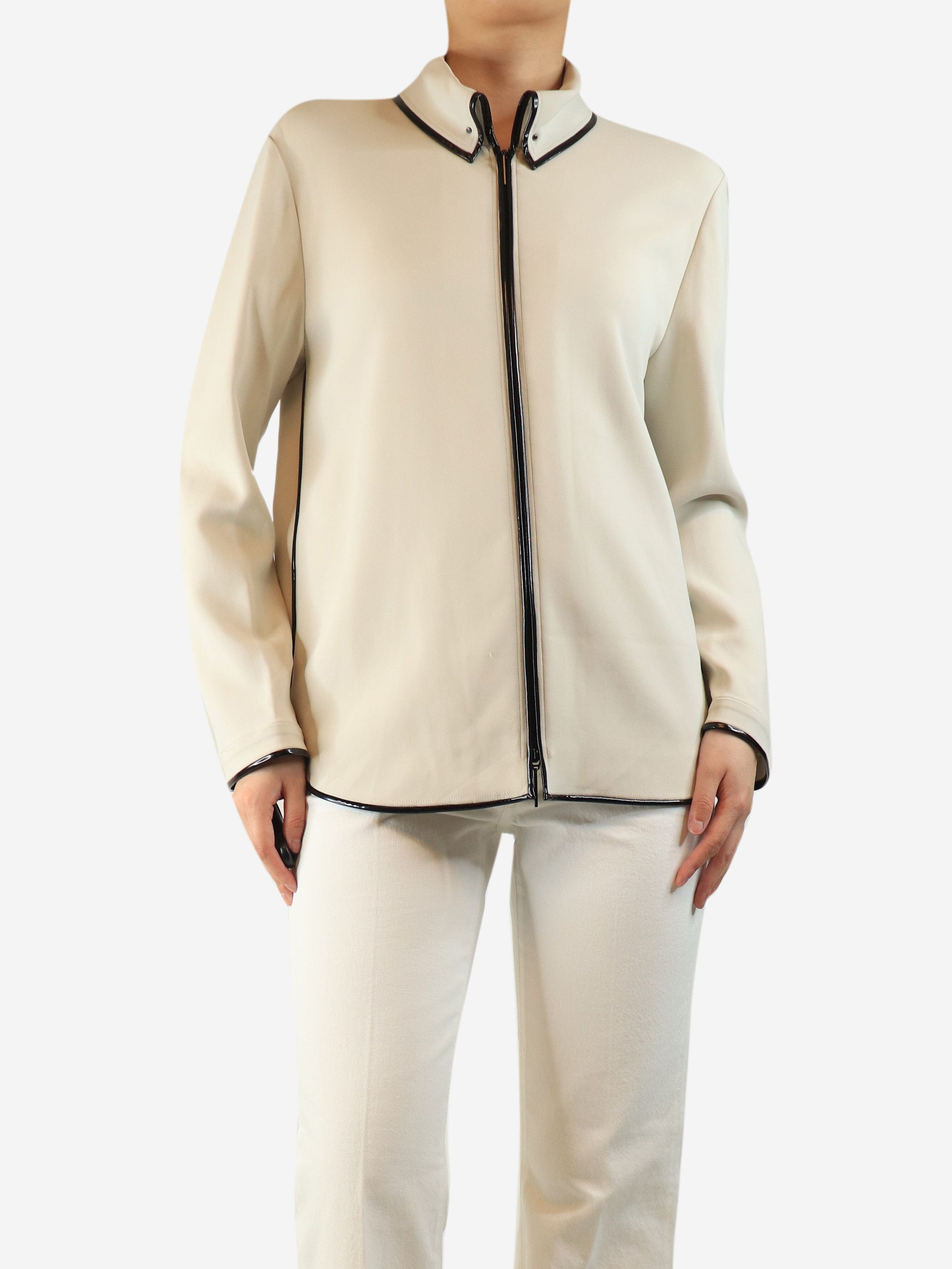 Giorgio Armani Neutral crepe jacket - UK 14 Size L / US 10 / IT 46 - 4 Thumbnail
