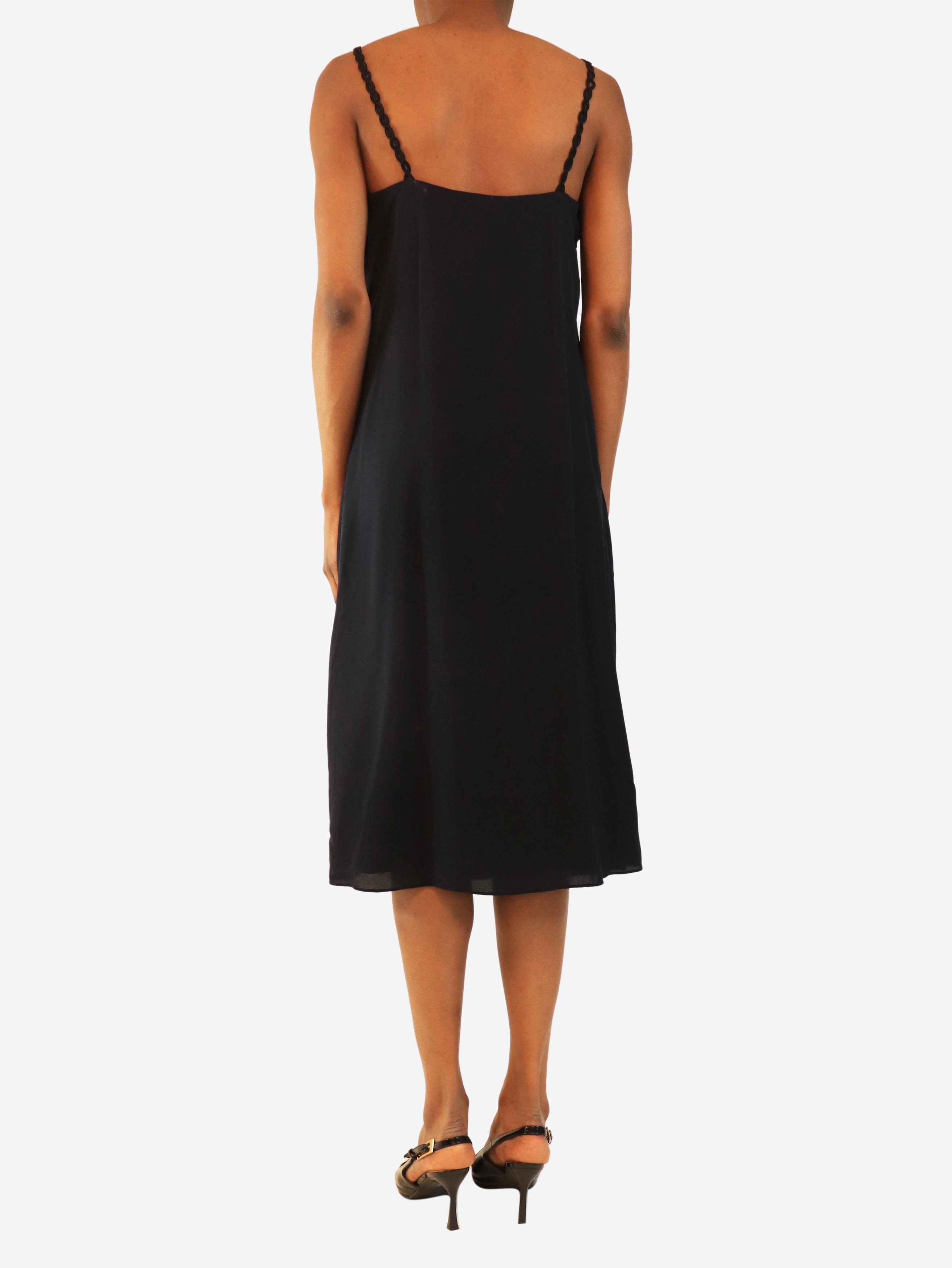 Other Navy silk slip dress - UK 6 Size ONE SIZE - 2 Thumbnail