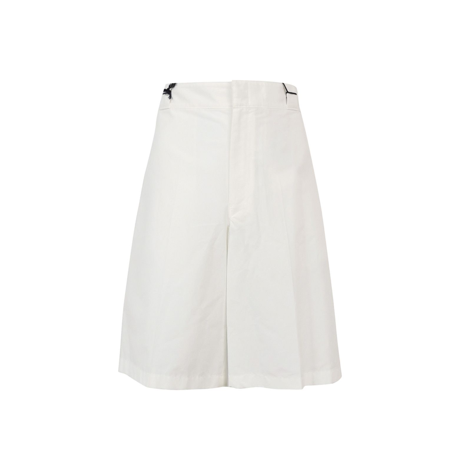 Prada Prada White Cotton Blend Shorts Size 52 Size US 36 / EU 52 - 2 Thumbnail
