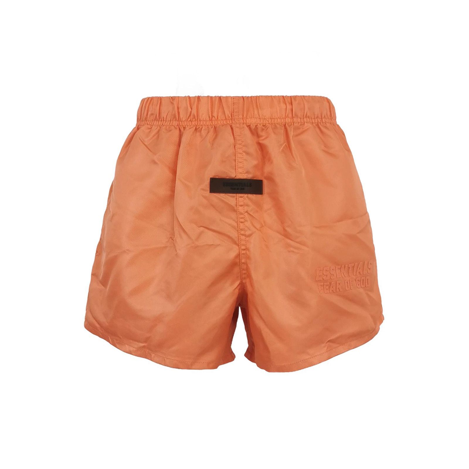 FOG Fear of God Essentials Orange Nylon Logo Shorts XXS Size US 26 / EU 42 - 2 Thumbnail