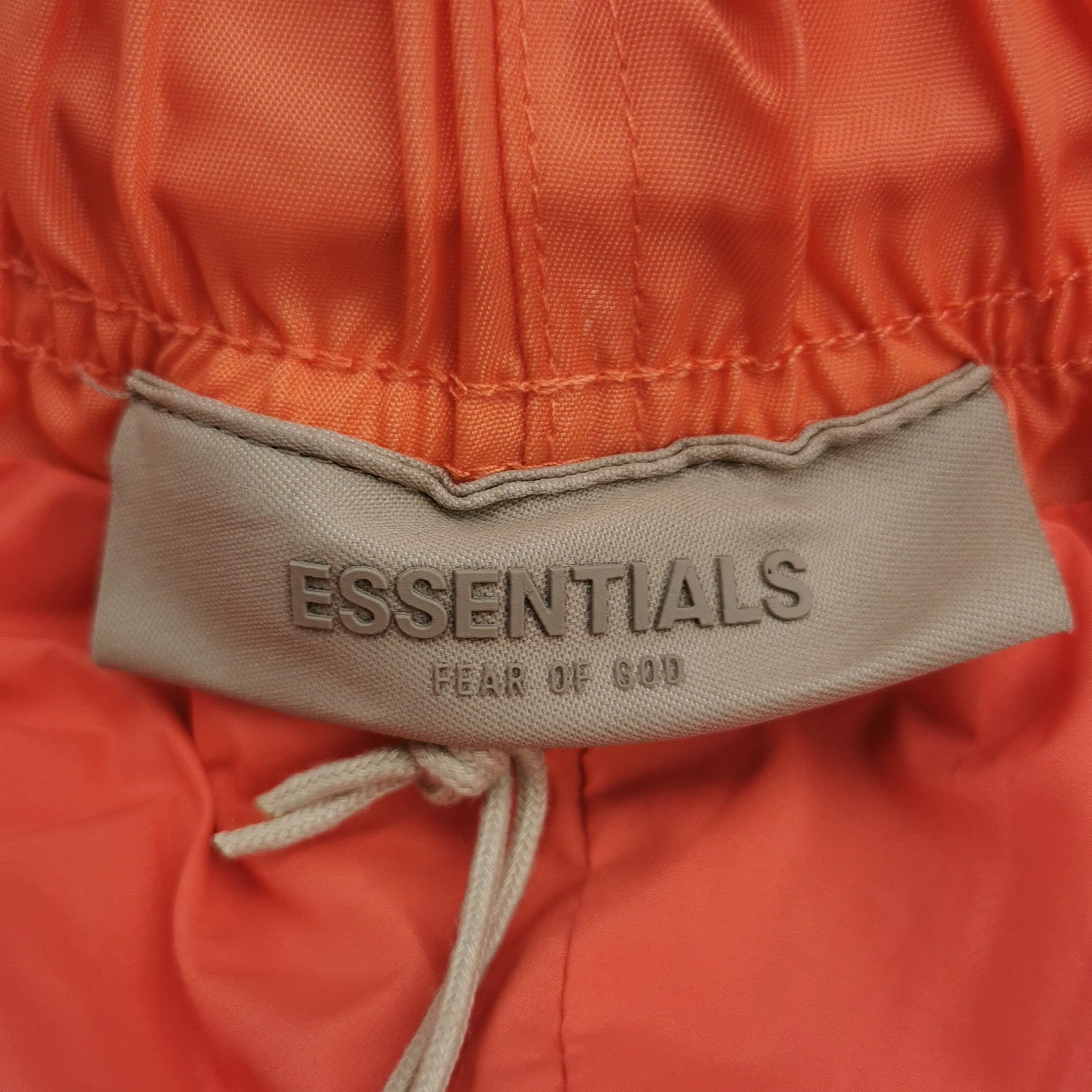 FOG Fear of God Essentials Orange Nylon Logo Shorts XXS Size US 26 / EU 42 - 6 Thumbnail