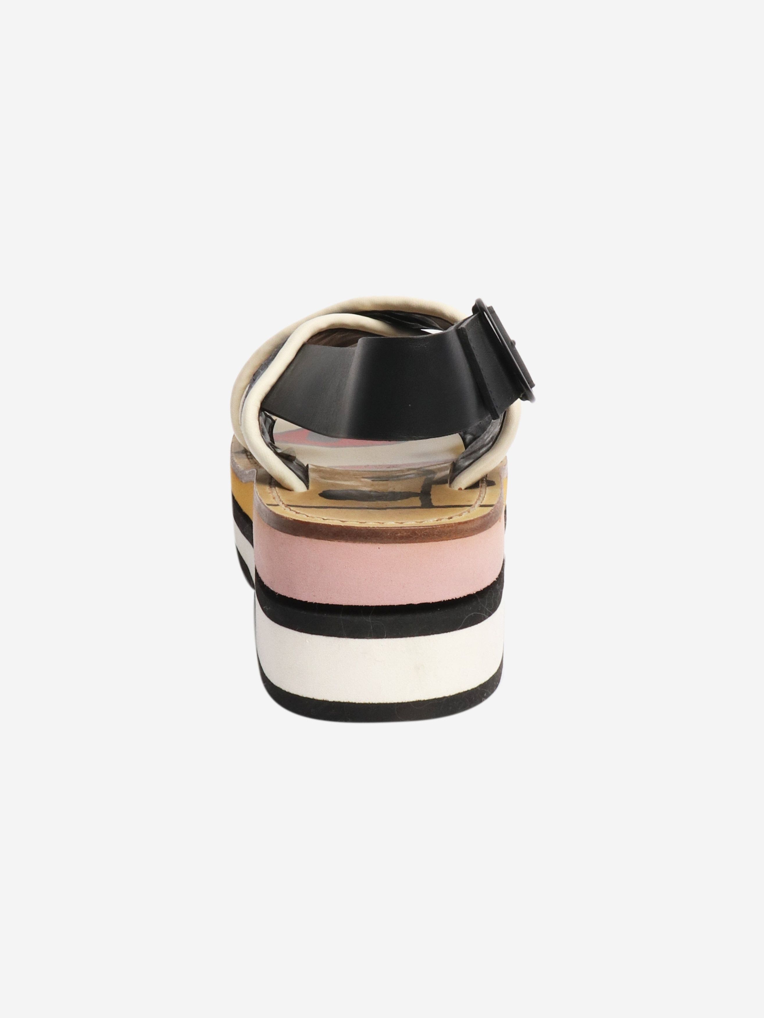 Other Multicolour cross-strap platform sandals - EU 40 Size US 9 / IT 39 - 4 Thumbnail