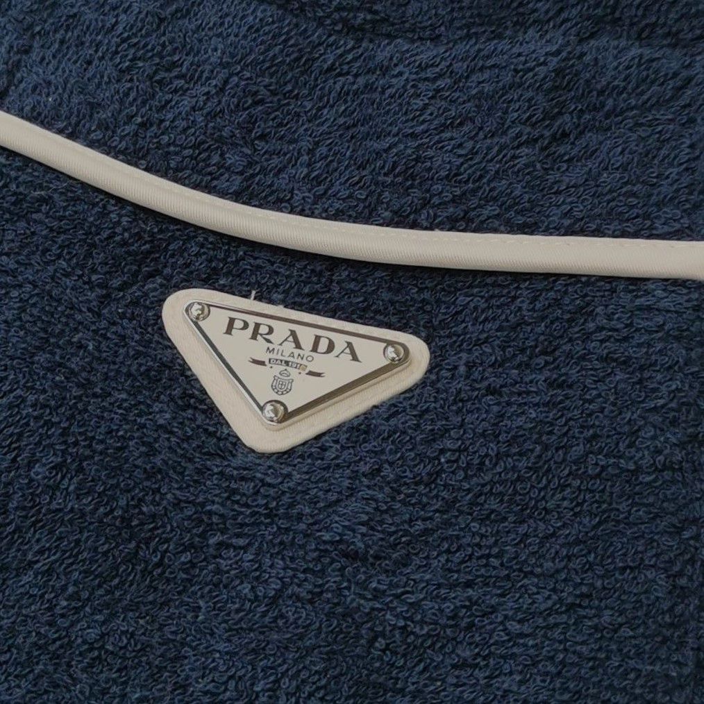 Prada Prada Terry Cotton Triangle Logo Shorts XS Size US 28 / EU 44 - 4 Thumbnail