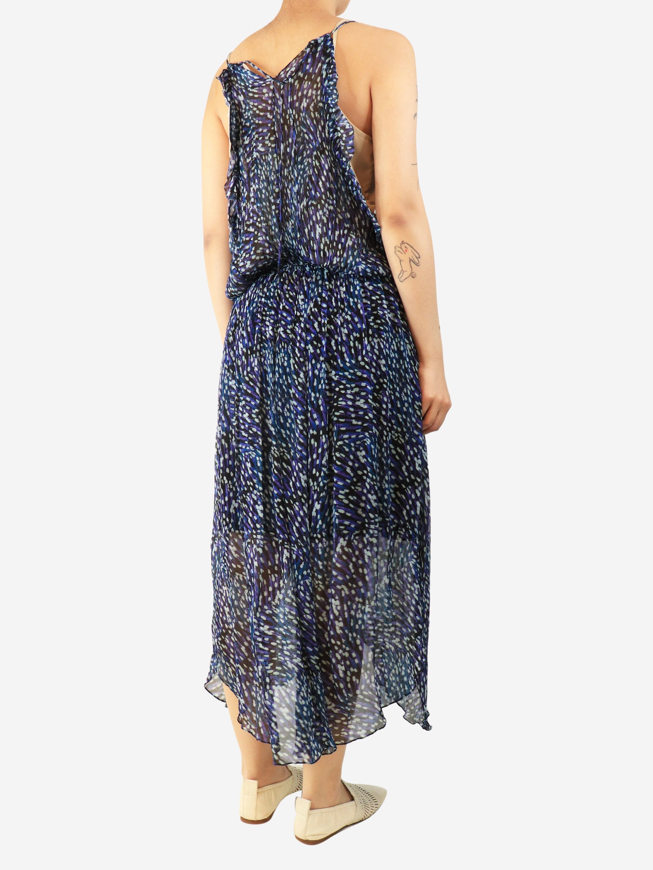 Other Blue chiffon printed slip dress - UK 12 Size M / US 6-8 / IT 42-44 - 3 Thumbnail