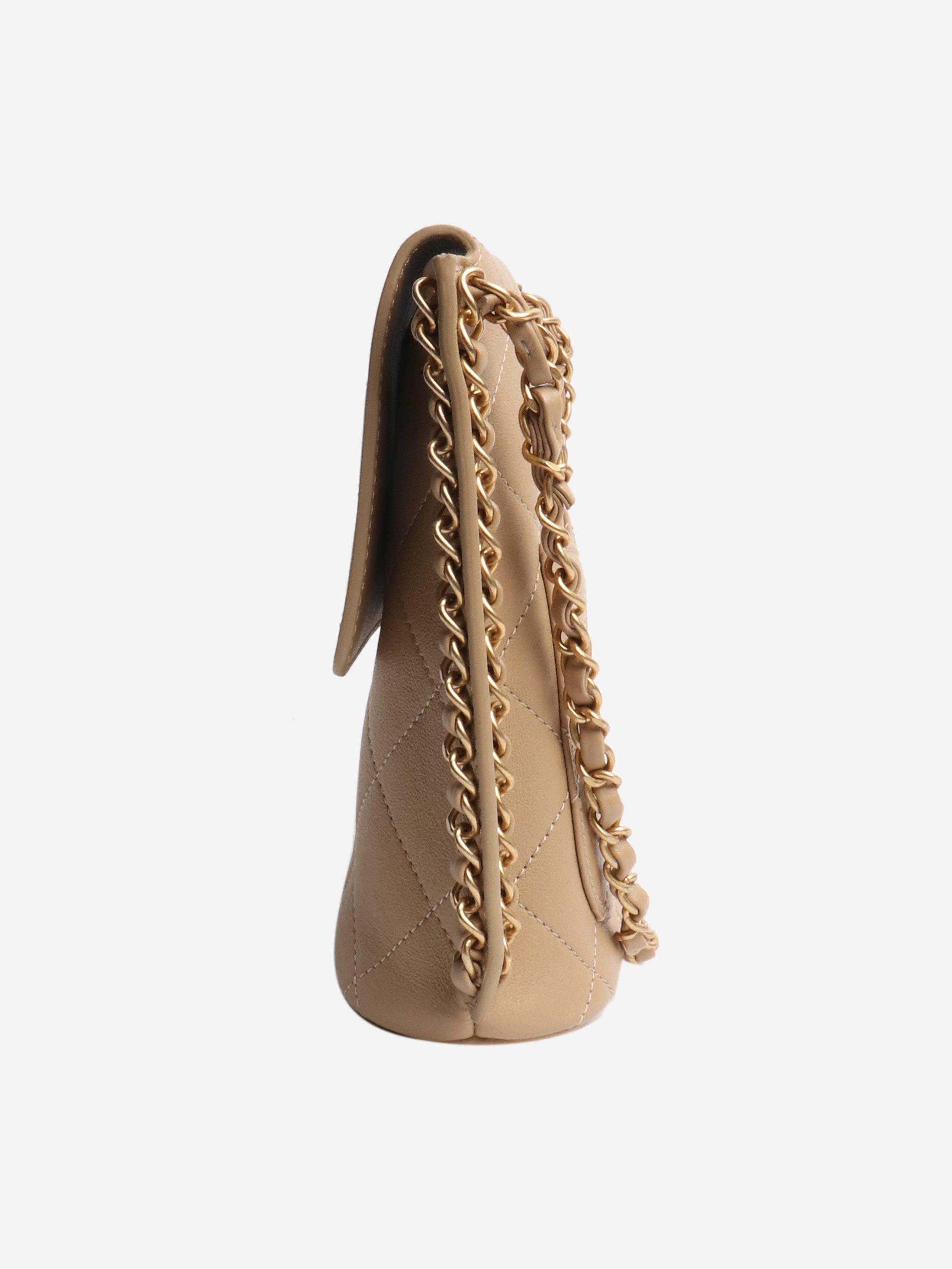 Chanel Beige 2021 lambskin quilted small flap bag Size ONE SIZE - 2 Thumbnail