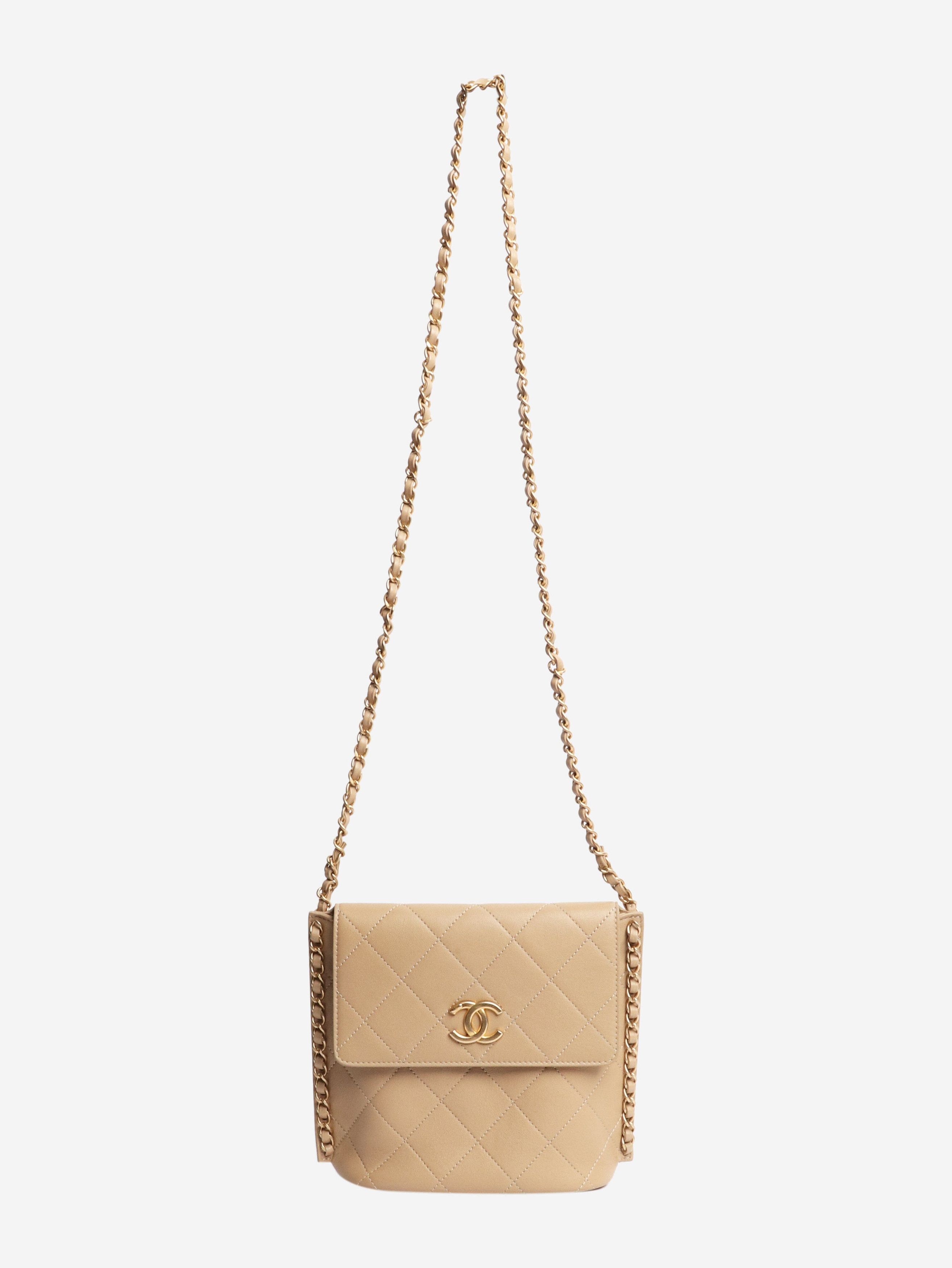 Chanel Beige 2021 lambskin quilted small flap bag Size ONE SIZE - 3 Thumbnail
