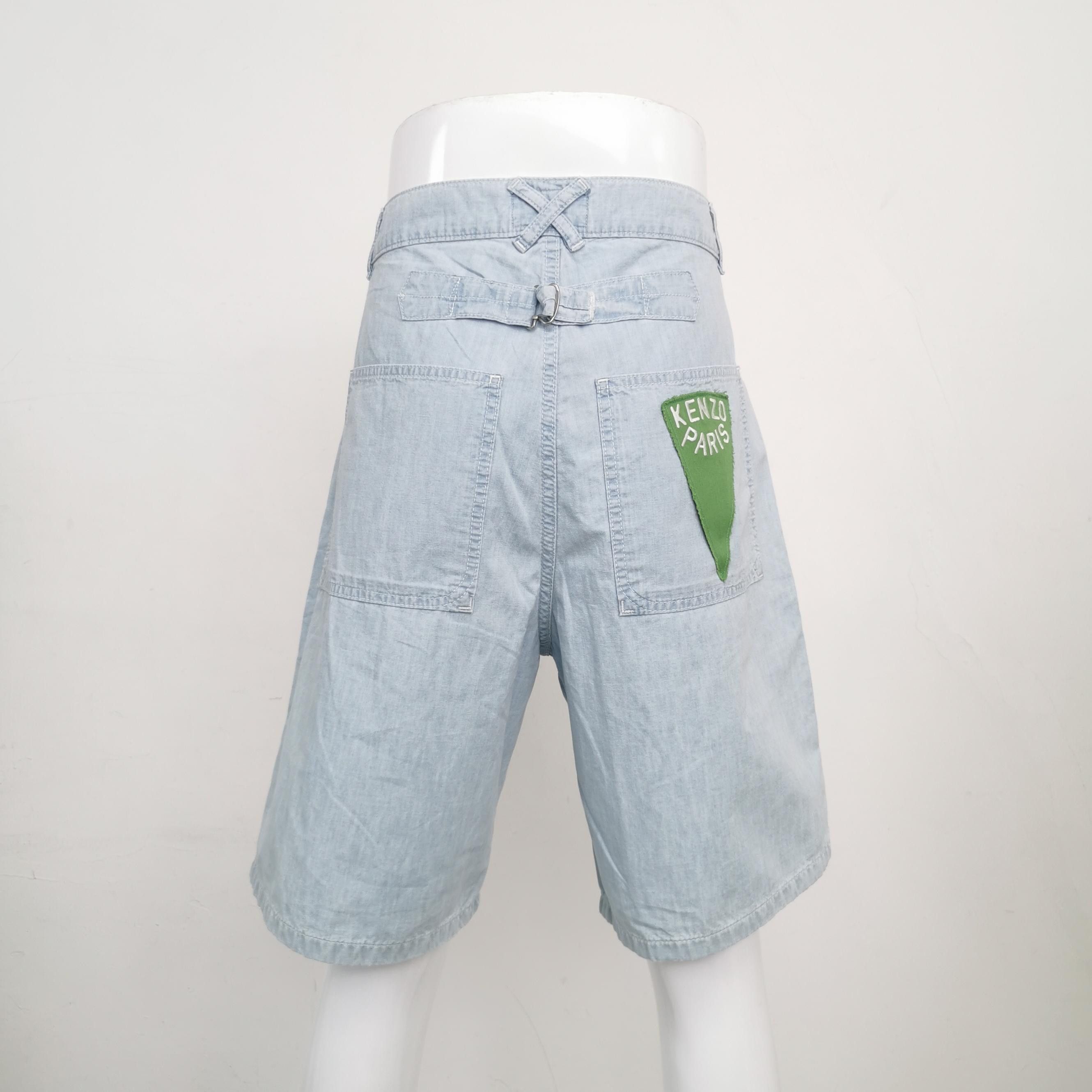 Kenzo Kenzo Logo Patch Cotton Shorts 31 Size US 31 - 3 Thumbnail
