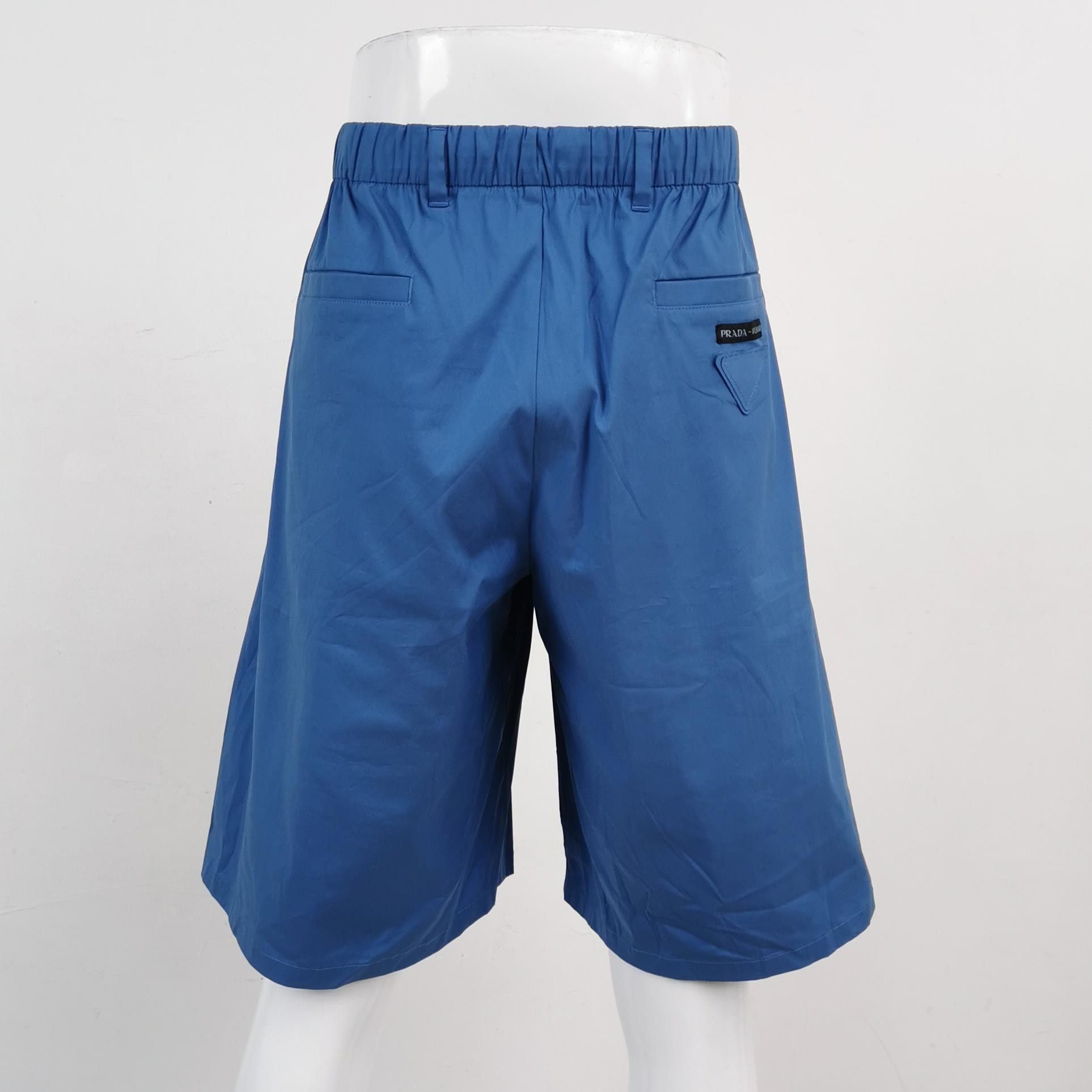 Prada Prada Azzurro Blue Cotton Shorts Size 52 Size US 36 / EU 52 - 3 Thumbnail