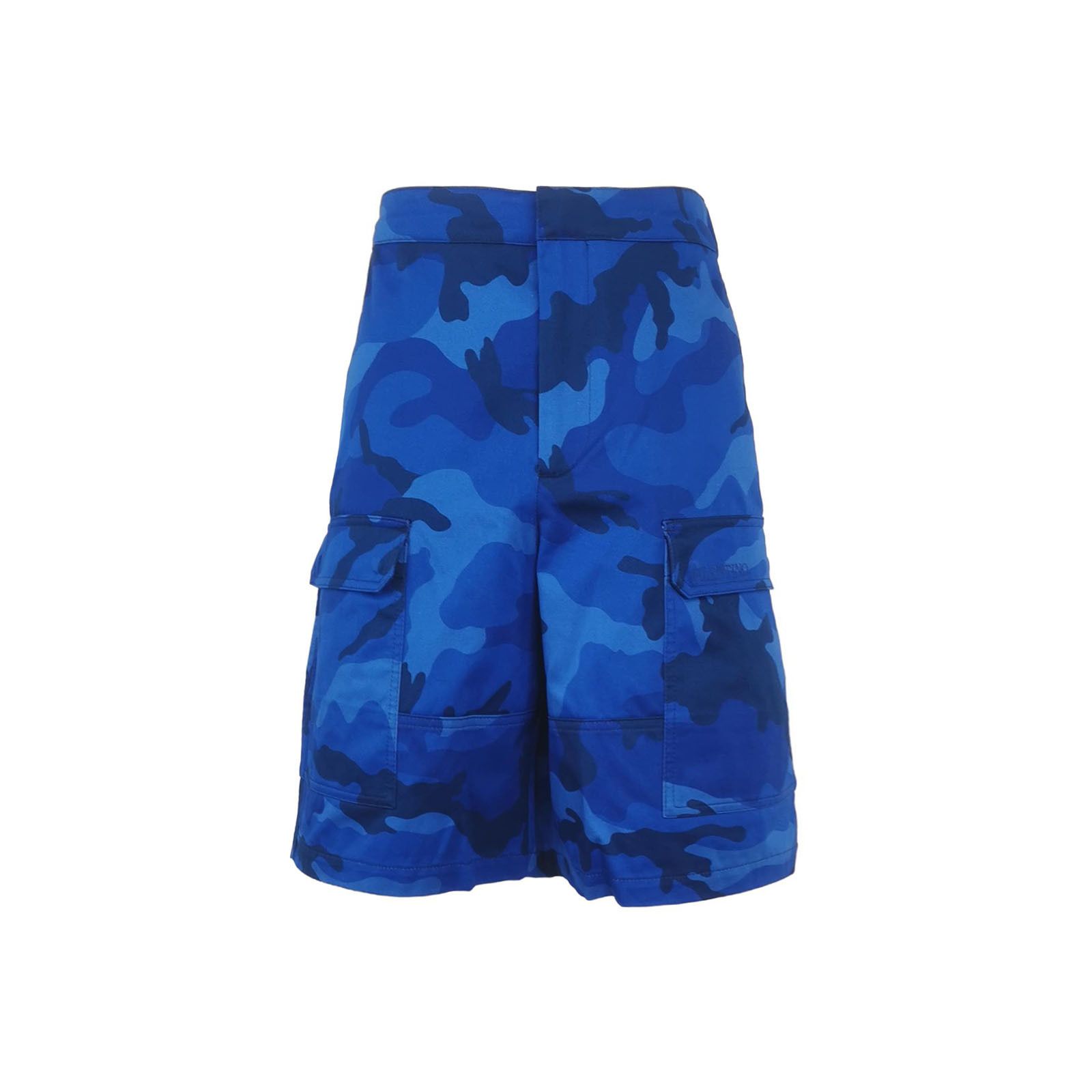 Valentino Valentino Blue Camo Cargo Shorts 48 Size US 32 / EU 48 - 2 Thumbnail