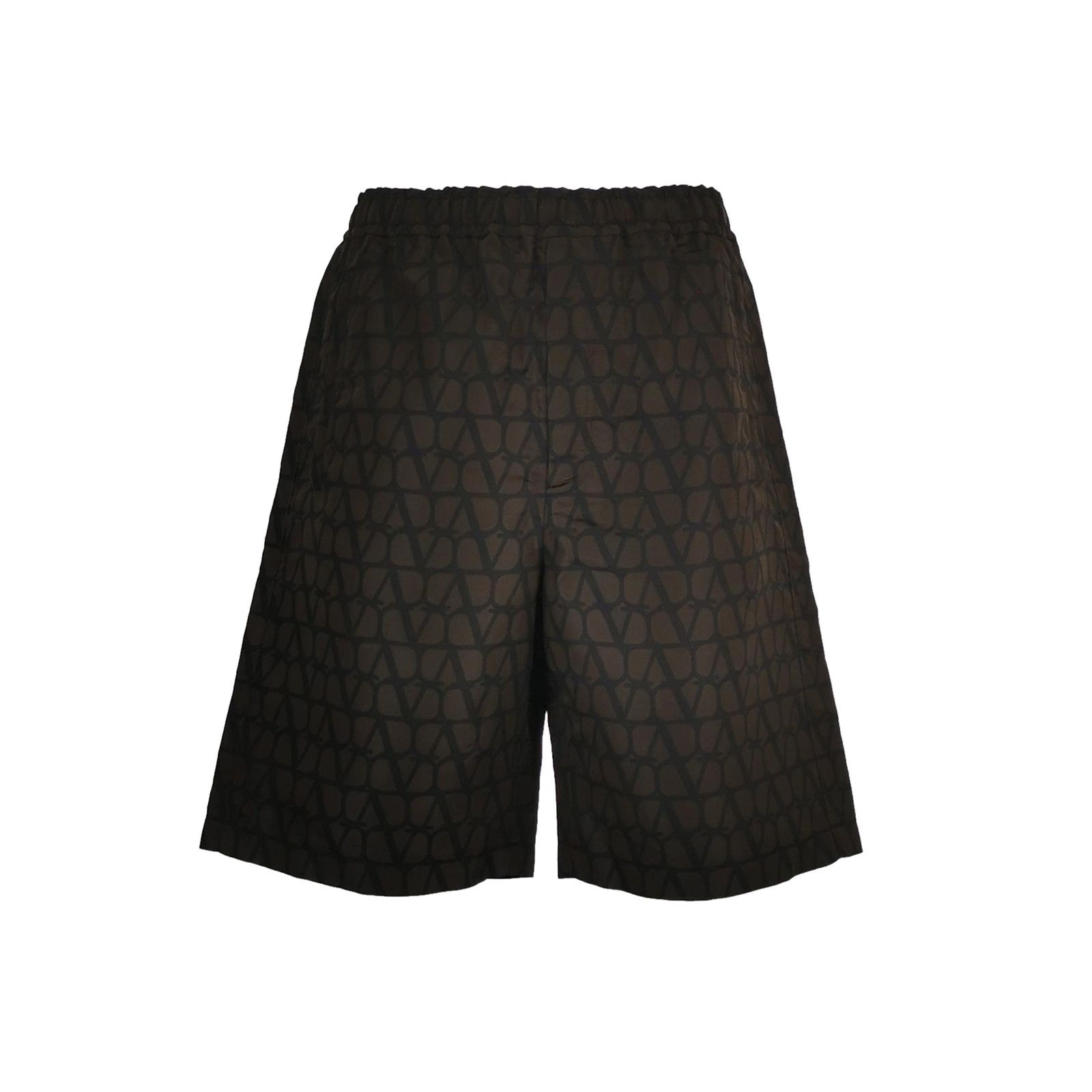Valentino Valentino V-Logo Monogram Silk Shorts Size 30 Size US 30 / EU 46 - 2 Thumbnail