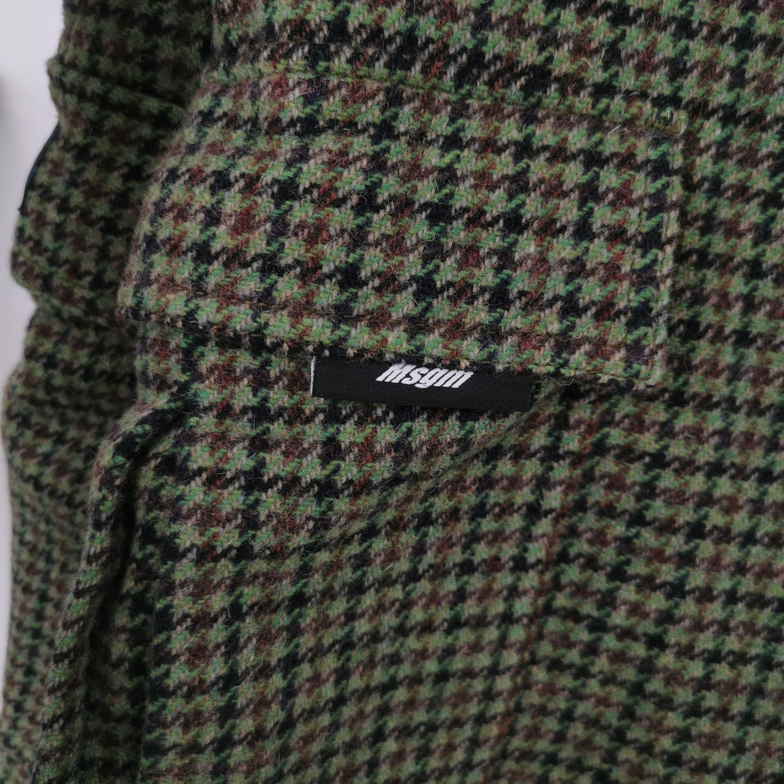 MSGM MSGM Houndstooth Wool Cargo Shorts Size 44 Size US 28 / EU 44 - 4 Thumbnail