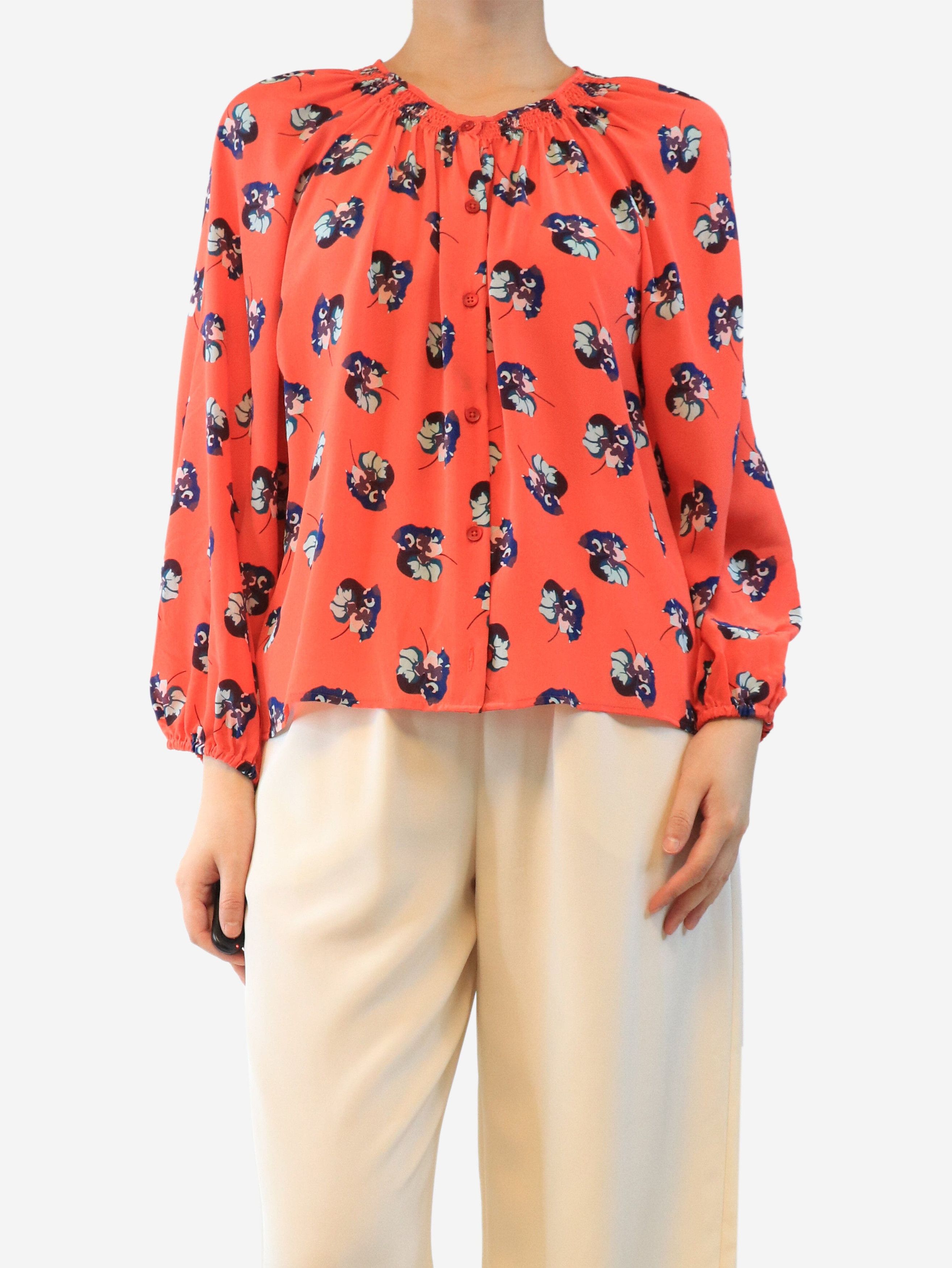 Other Red silk floral blouse - M Size S / US 4 / IT 40 - 2 Thumbnail