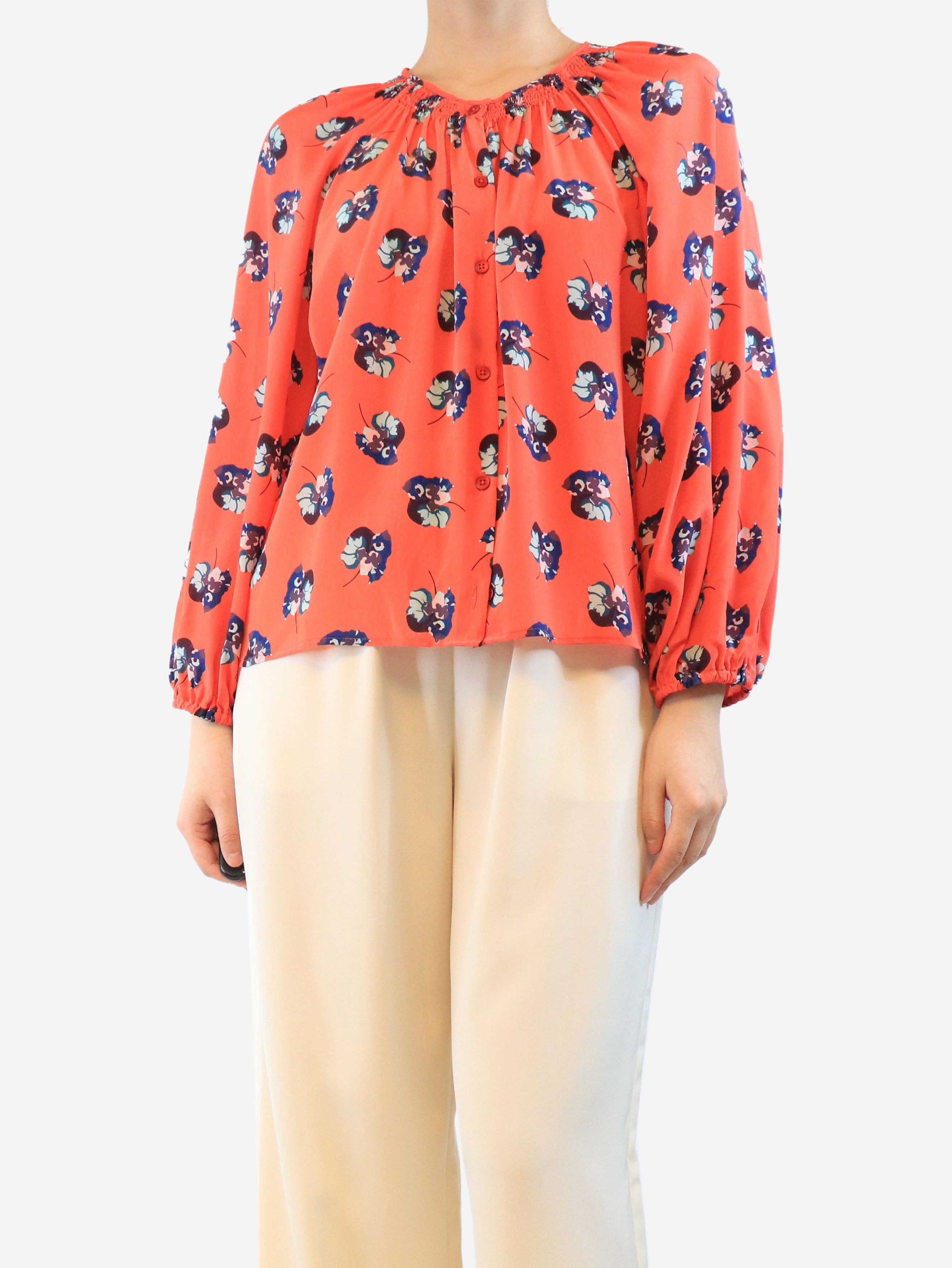 Other Red silk floral blouse - M Size S / US 4 / IT 40 - 4 Thumbnail