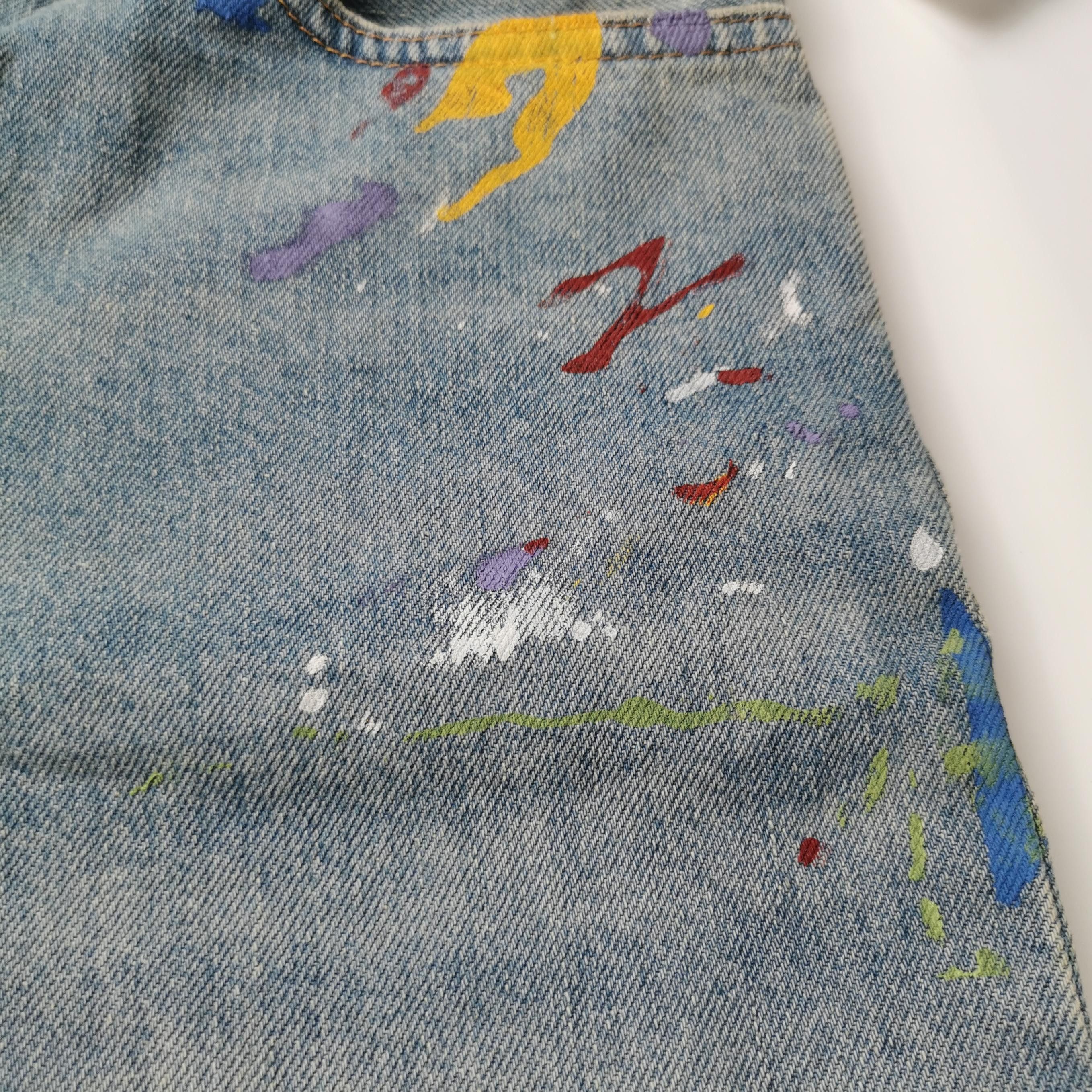 Polo Ralph Lauren Polo Ralph Lauren Paint Splatter Denim Shorts 31 Size US 31 - 5 Thumbnail