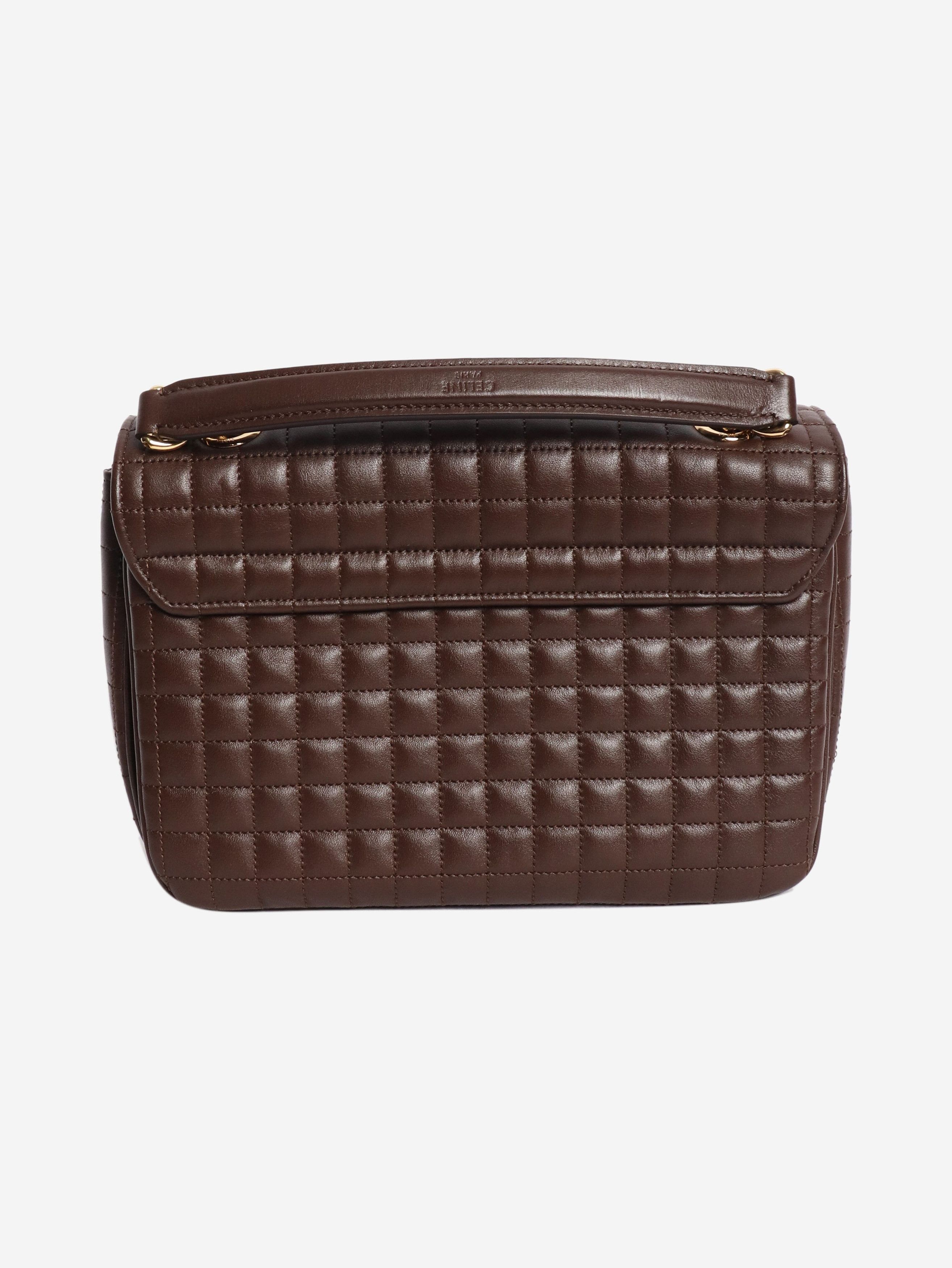 Celine Brown medium leather quilted C bag Size ONE SIZE - 4 Thumbnail