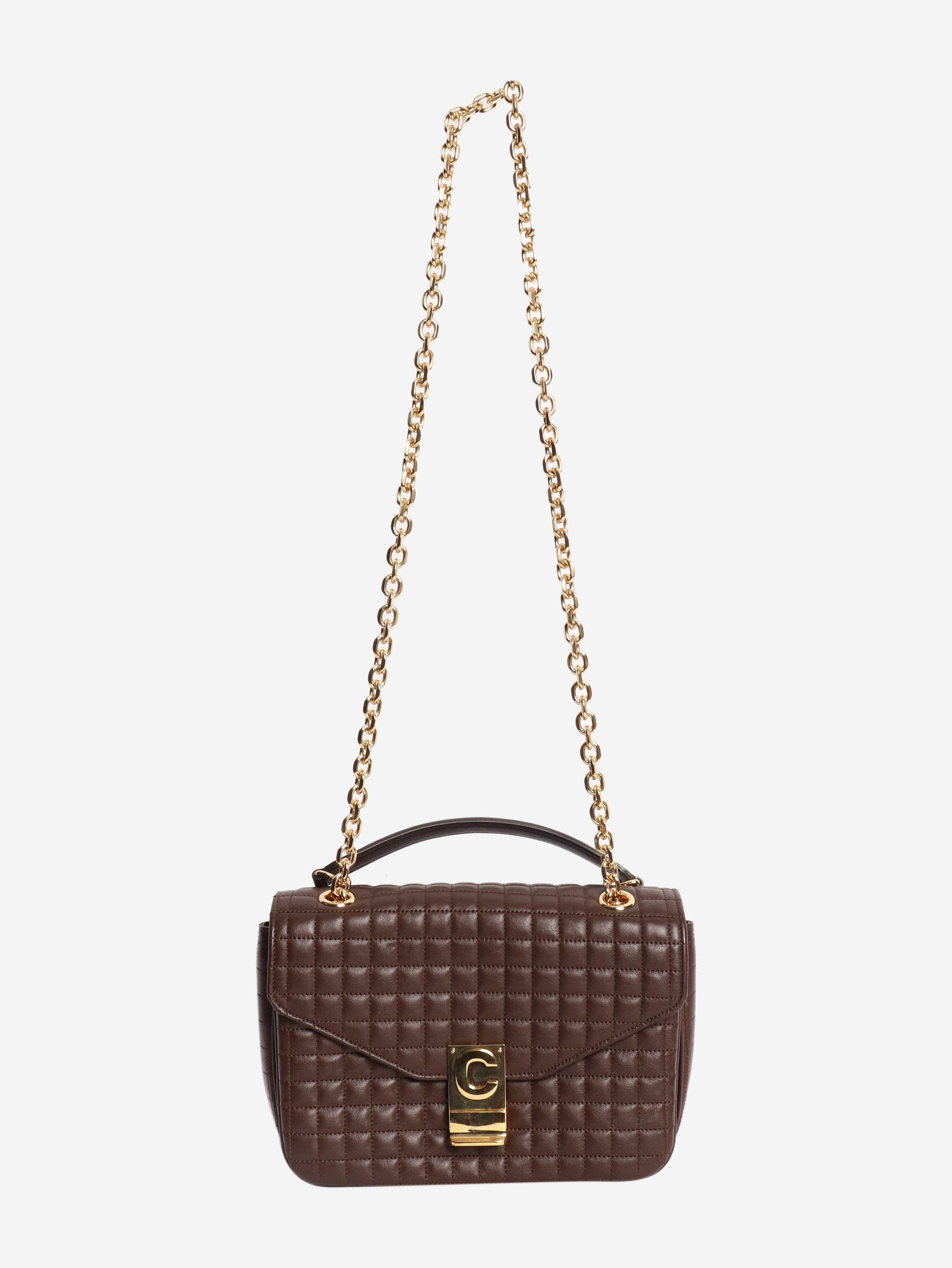 Celine Brown medium leather quilted C bag Size ONE SIZE - 2 Thumbnail