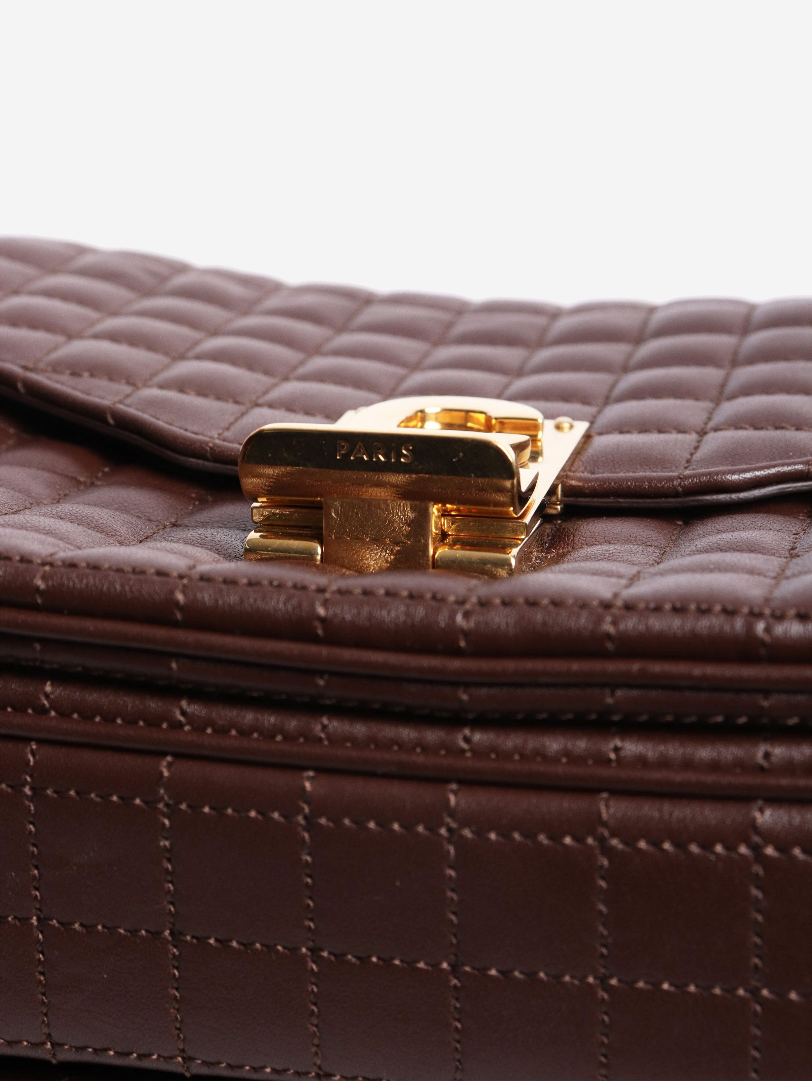 Celine Brown medium leather quilted C bag Size ONE SIZE - 8 Thumbnail