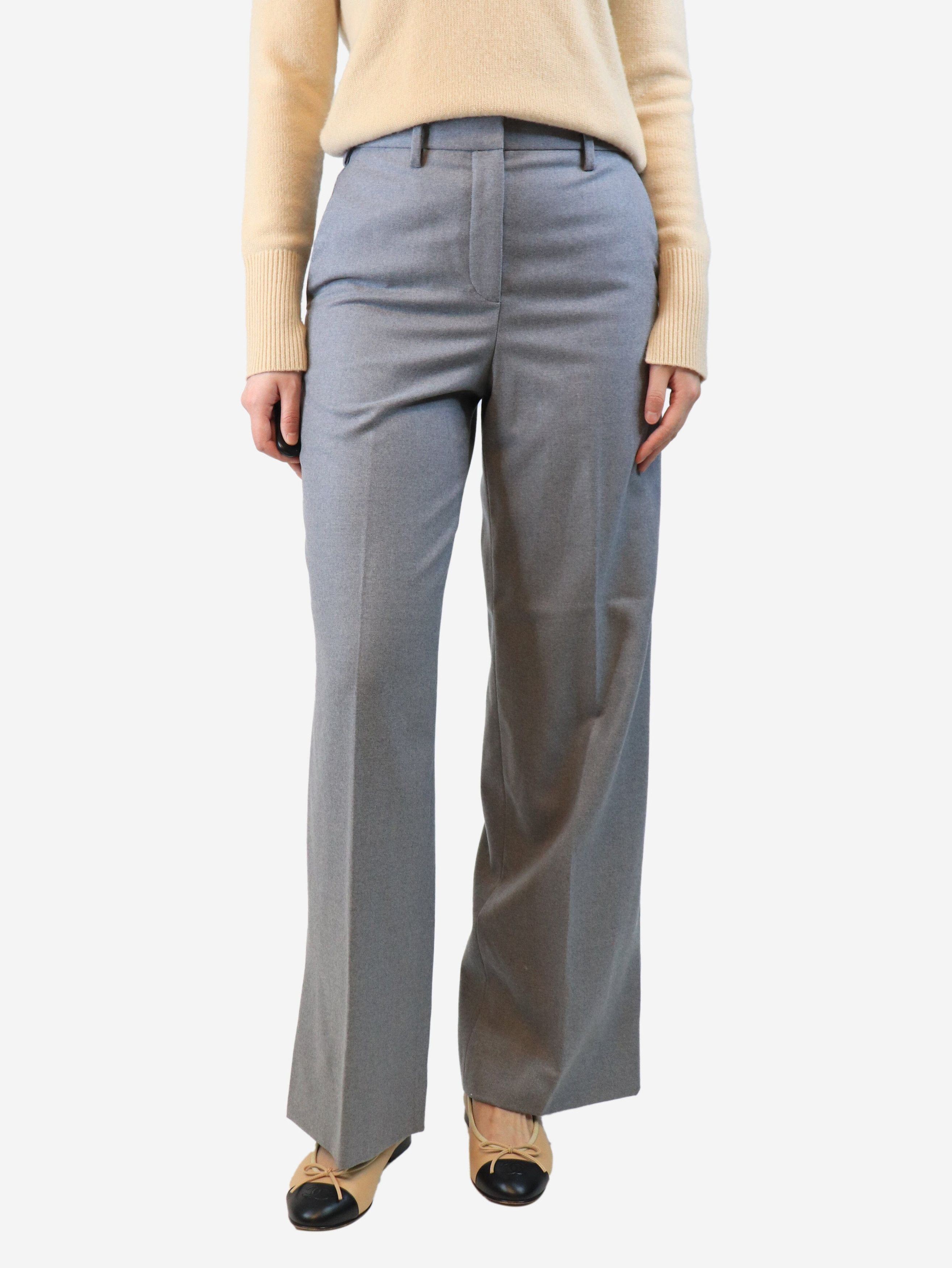 Loewe Grey straight-leg trousers - UK 10 Size 28" / US 6 / IT 42 - 2 Thumbnail
