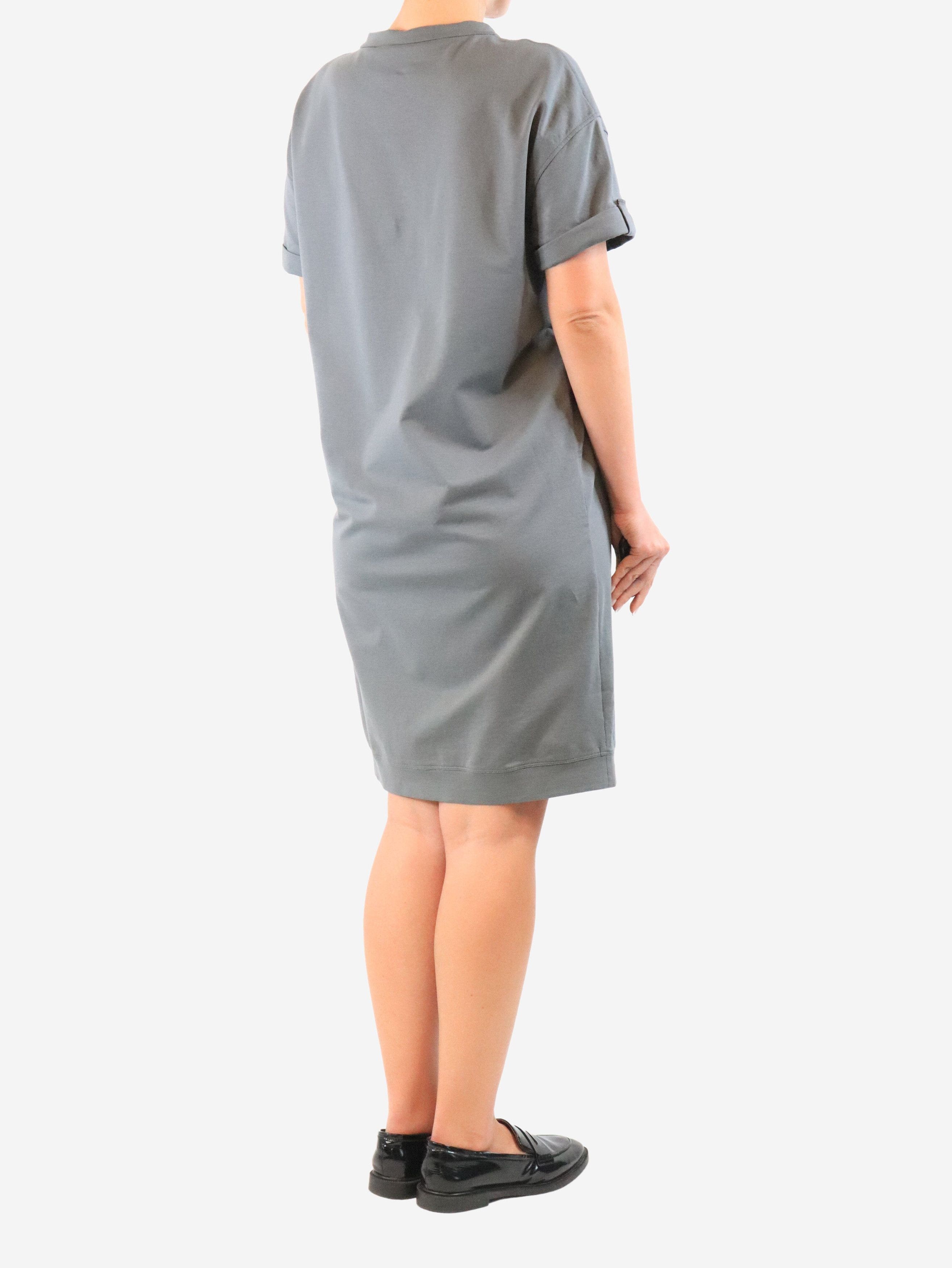 Brunello Cucinelli Grey t-shirt dress - M Size M / US 6-8 / IT 42-44 - 3 Thumbnail