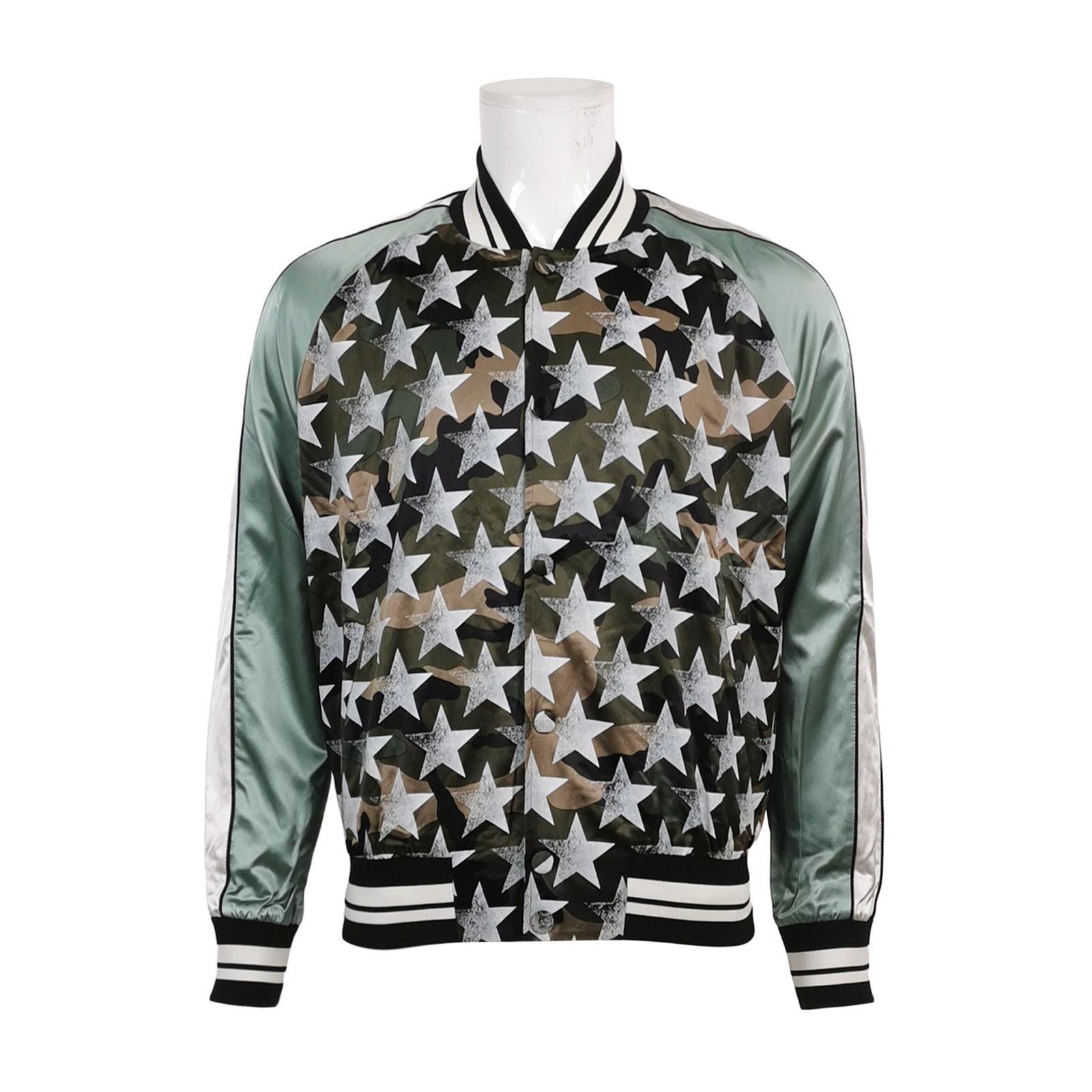 Valentino Valentino Camo Star Souvenir Jacket Size 48 Size US M / EU 48-50 / 2 - 2 Thumbnail