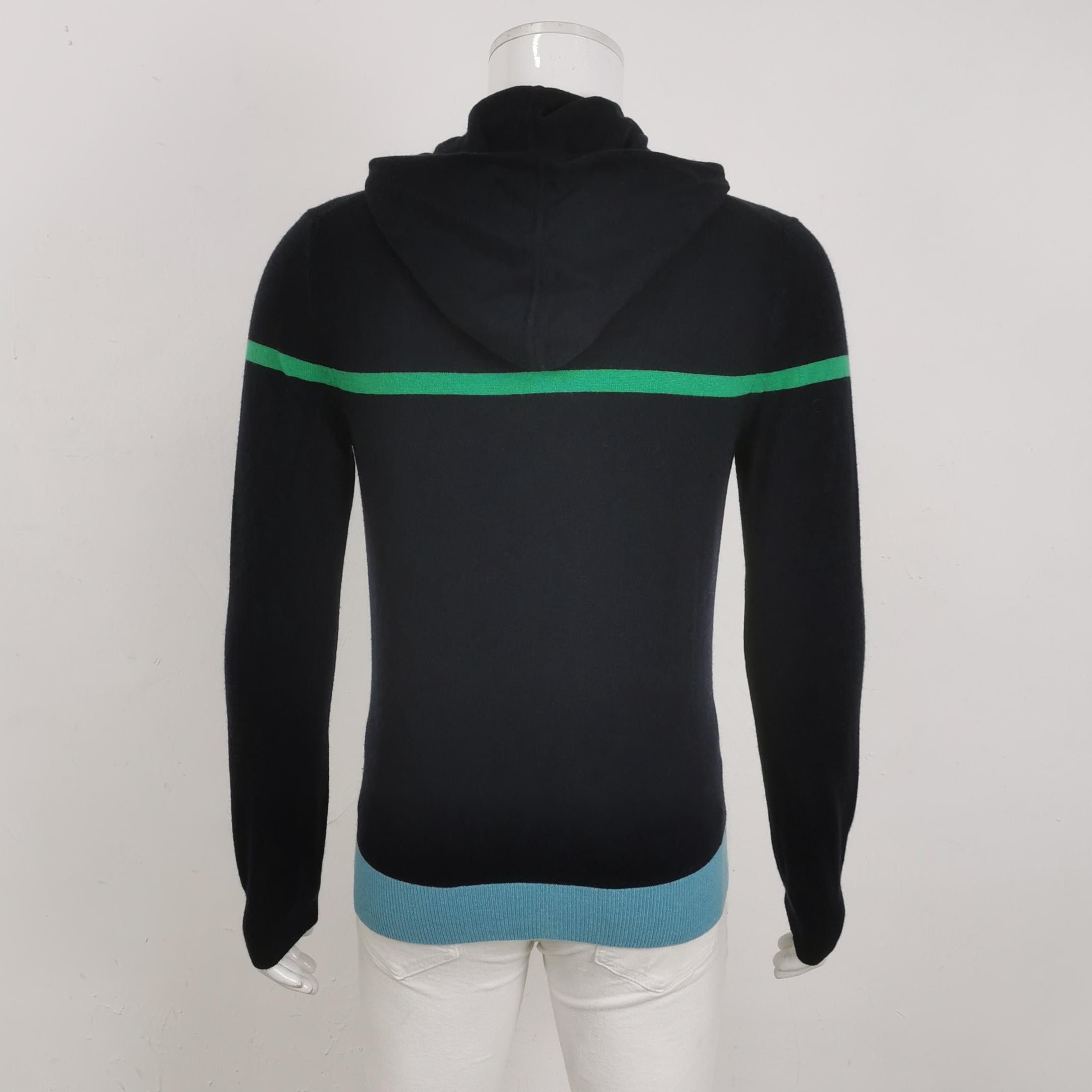 Hermes Hermes Cashmere Contrast Zip-Up Hoodie Size XS Size US XS / EU 42 / 0 - 3 Thumbnail