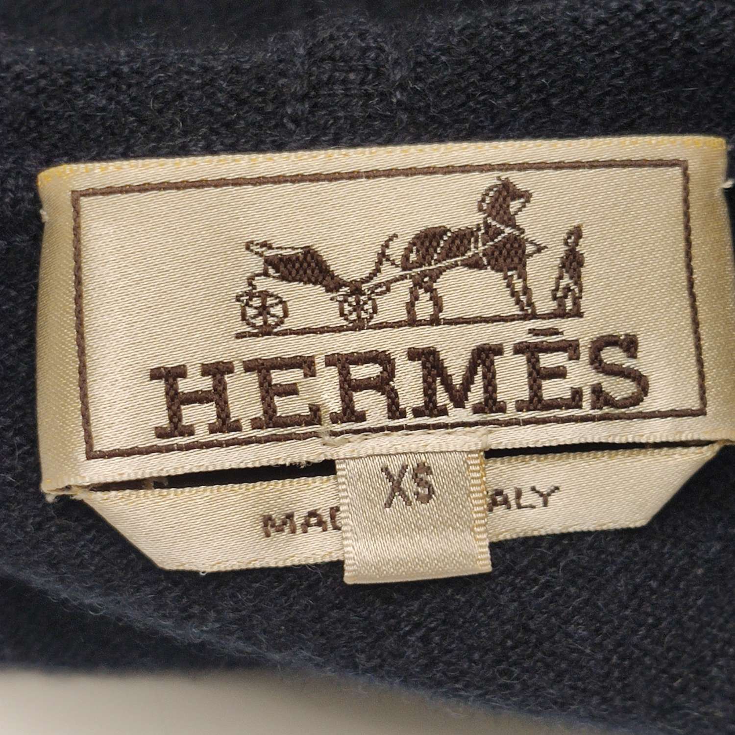 Hermes Hermes Cashmere Contrast Zip-Up Hoodie Size XS Size US XS / EU 42 / 0 - 5 Thumbnail