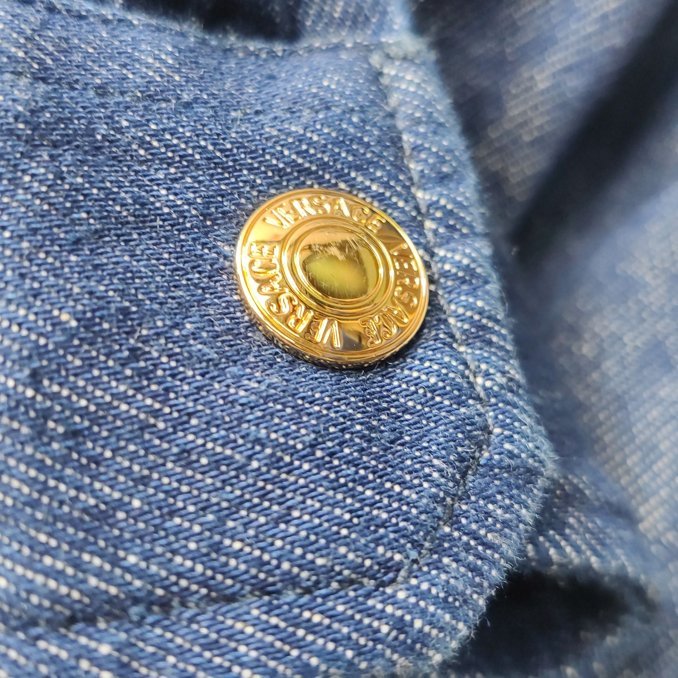 Versace Versace Medusa Patch Denim Jacket 48 Size US M / EU 48-50 / 2 - 10 Thumbnail