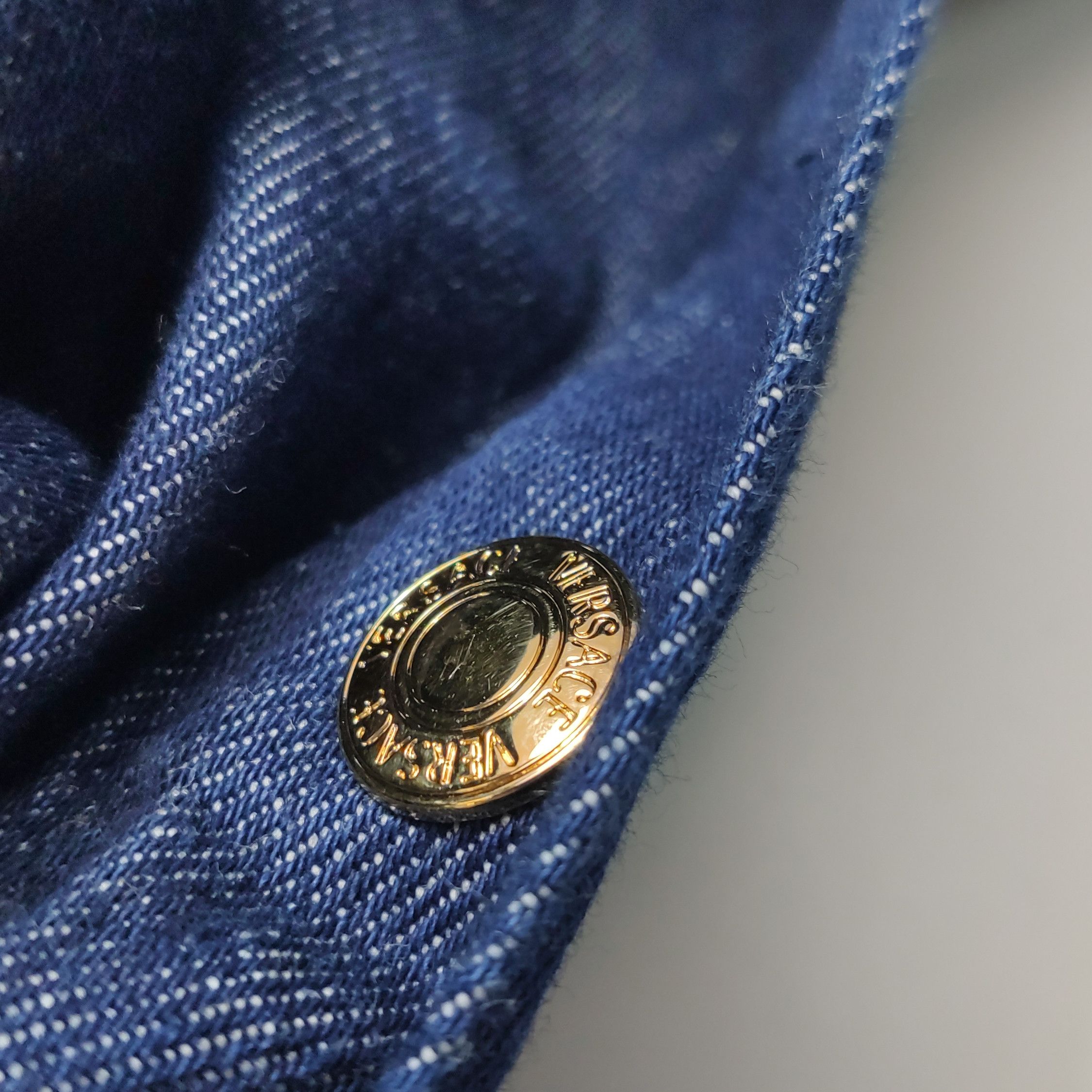 Versace Versace Medusa Patch Denim Jacket 48 Size US M / EU 48-50 / 2 - 11 Thumbnail