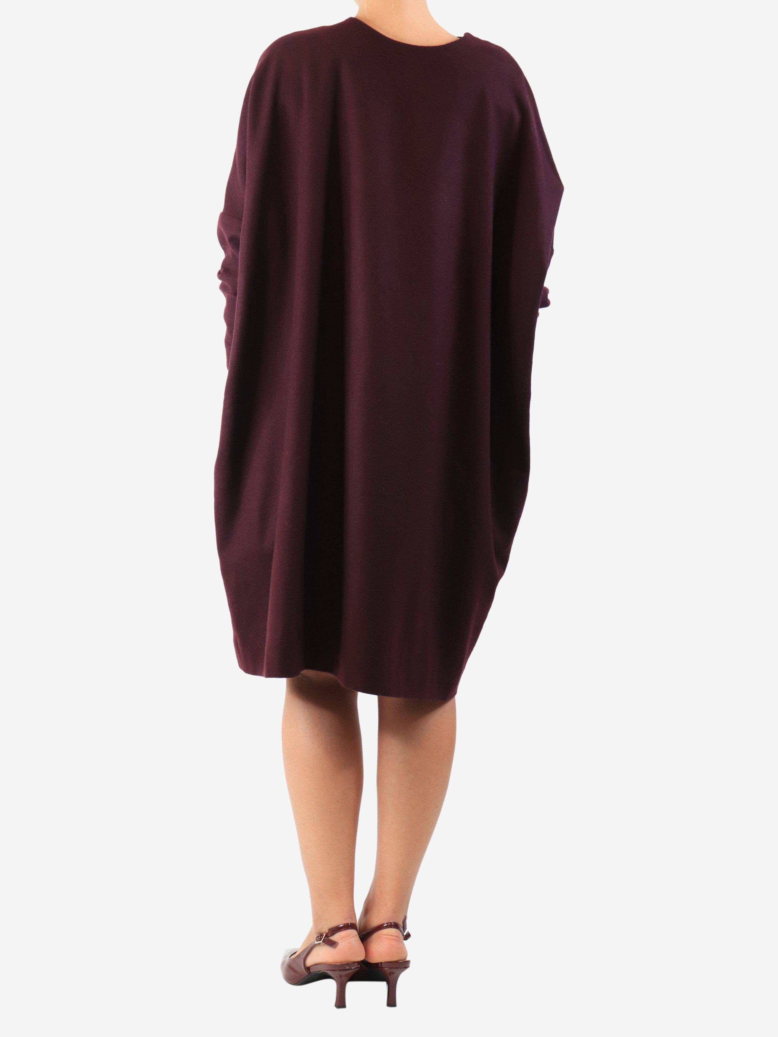 Arts & Science Plum wool midi dress - Size S / US 4 / IT 40 - 3 Thumbnail