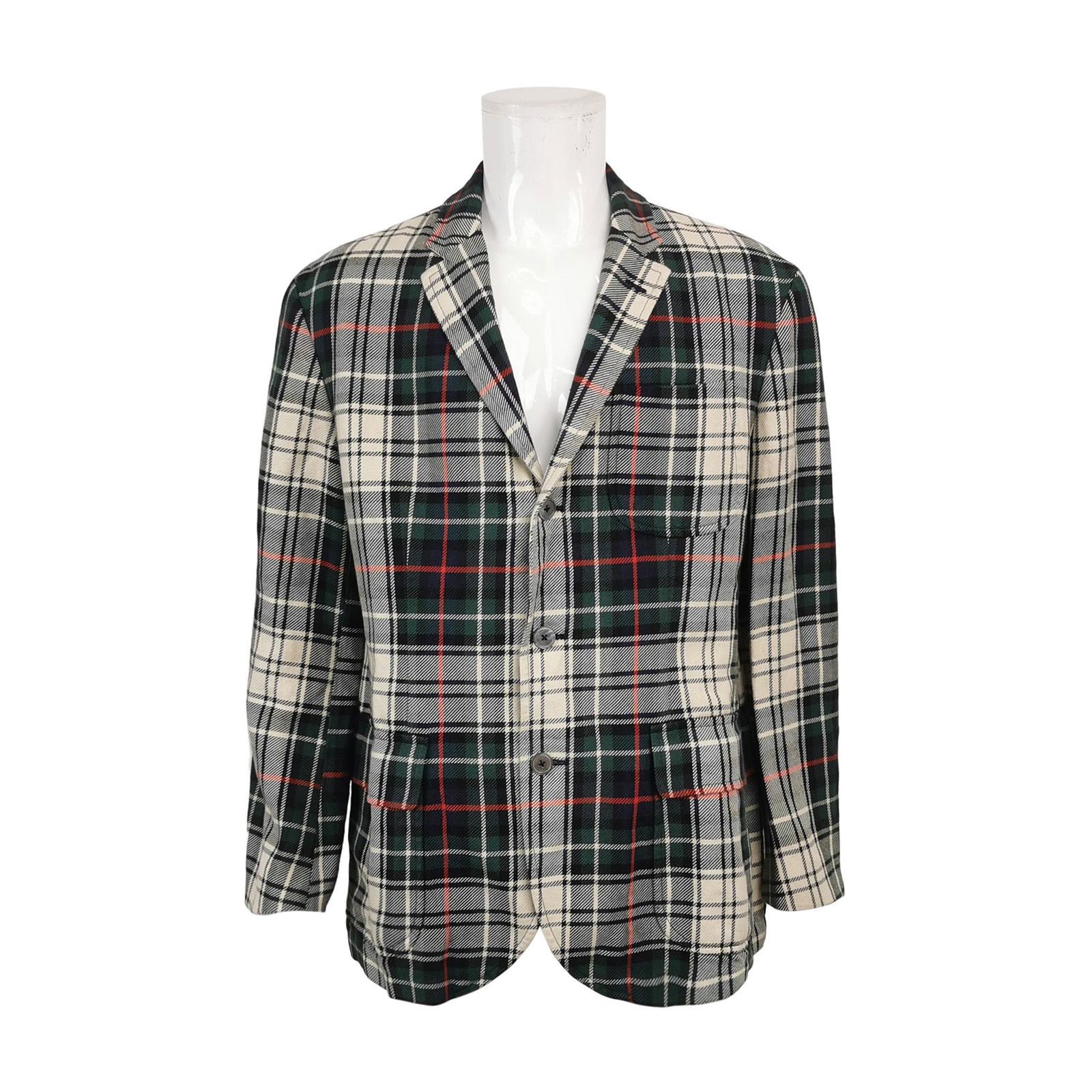 Polo Ralph Lauren Polo Ralph Lauren Plaid Linen Cotton Blazer 44R Size 34R - 2 Thumbnail