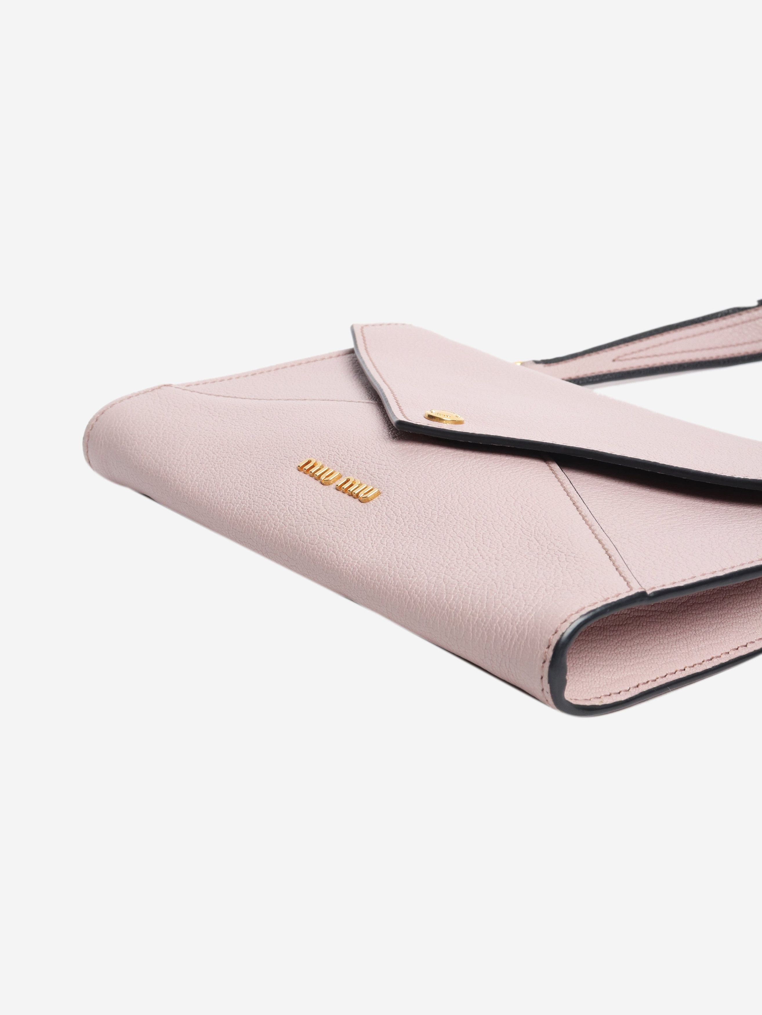 Miu Miu Dusty pink Madras envelope shoulder bag Size ONE SIZE - 8 Thumbnail