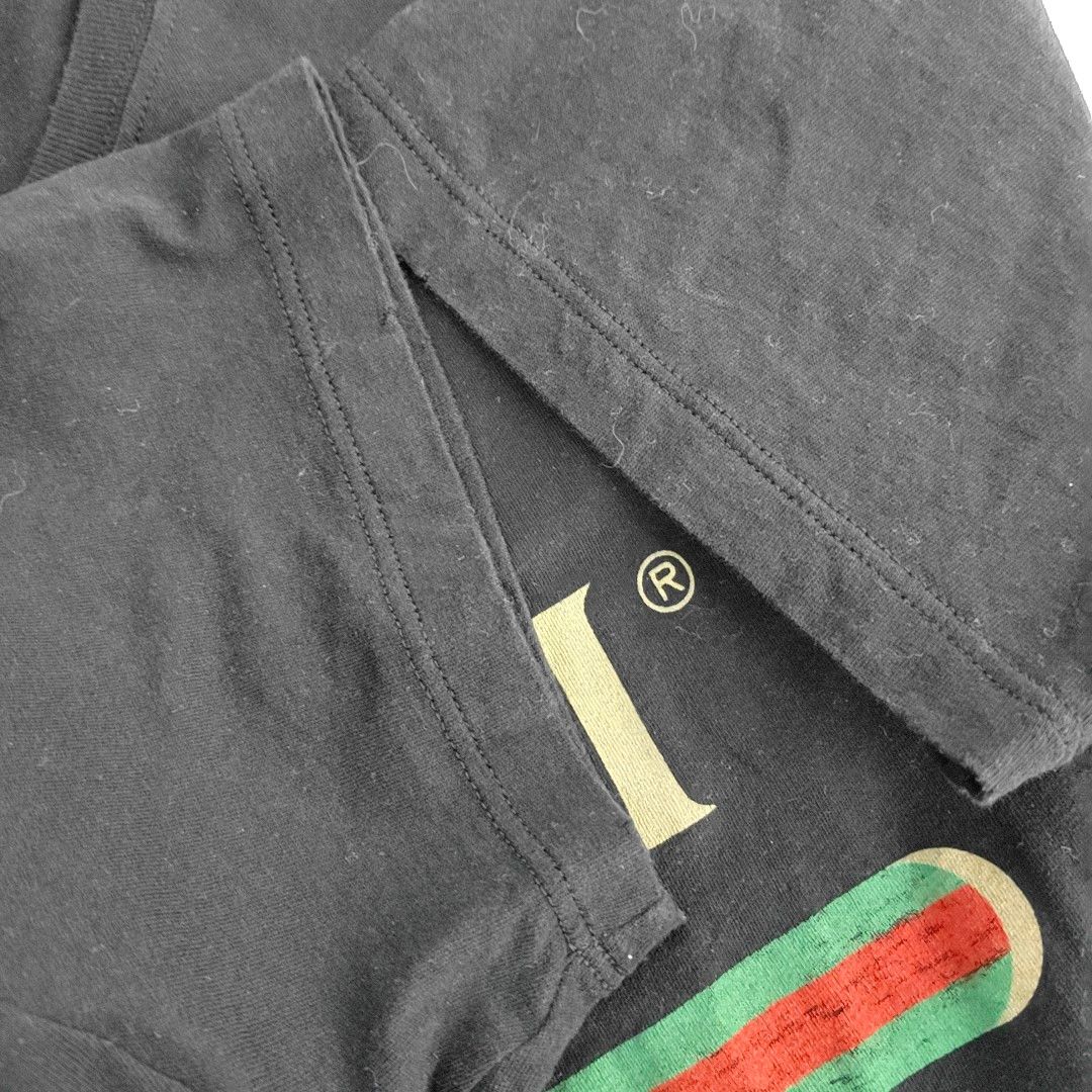 Gucci Gucci Logo Print Cotton T-Shirt Size M Size US M / EU 48-50 / 2 - 9 Thumbnail