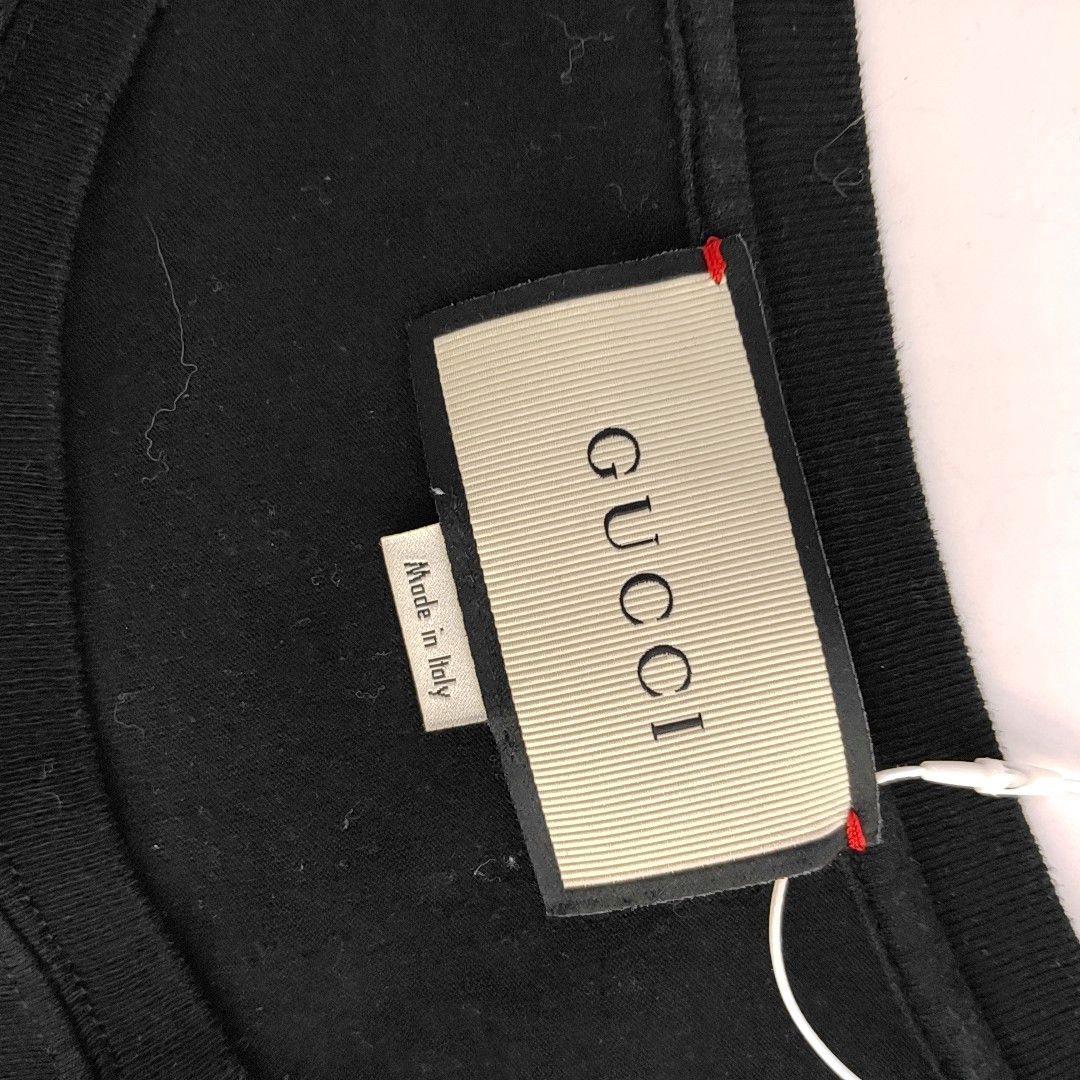Gucci Gucci Logo Print Cotton T-Shirt Size M Size US M / EU 48-50 / 2 - 6 Thumbnail