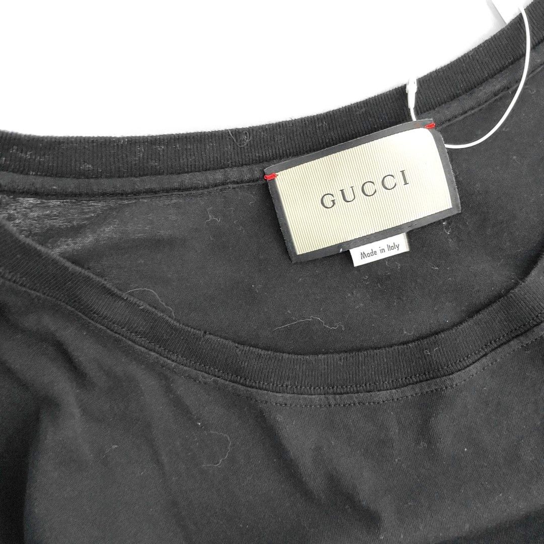 Gucci Gucci Logo Print Cotton T-Shirt Size M Size US M / EU 48-50 / 2 - 7 Thumbnail
