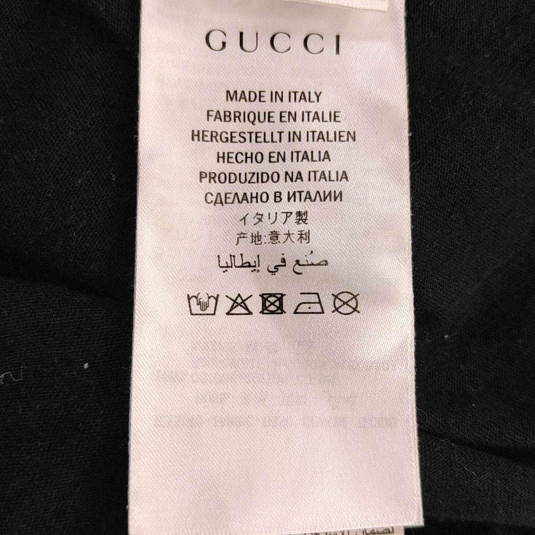 Gucci Gucci Logo Print Cotton T-Shirt Size M Size US M / EU 48-50 / 2 - 5 Thumbnail