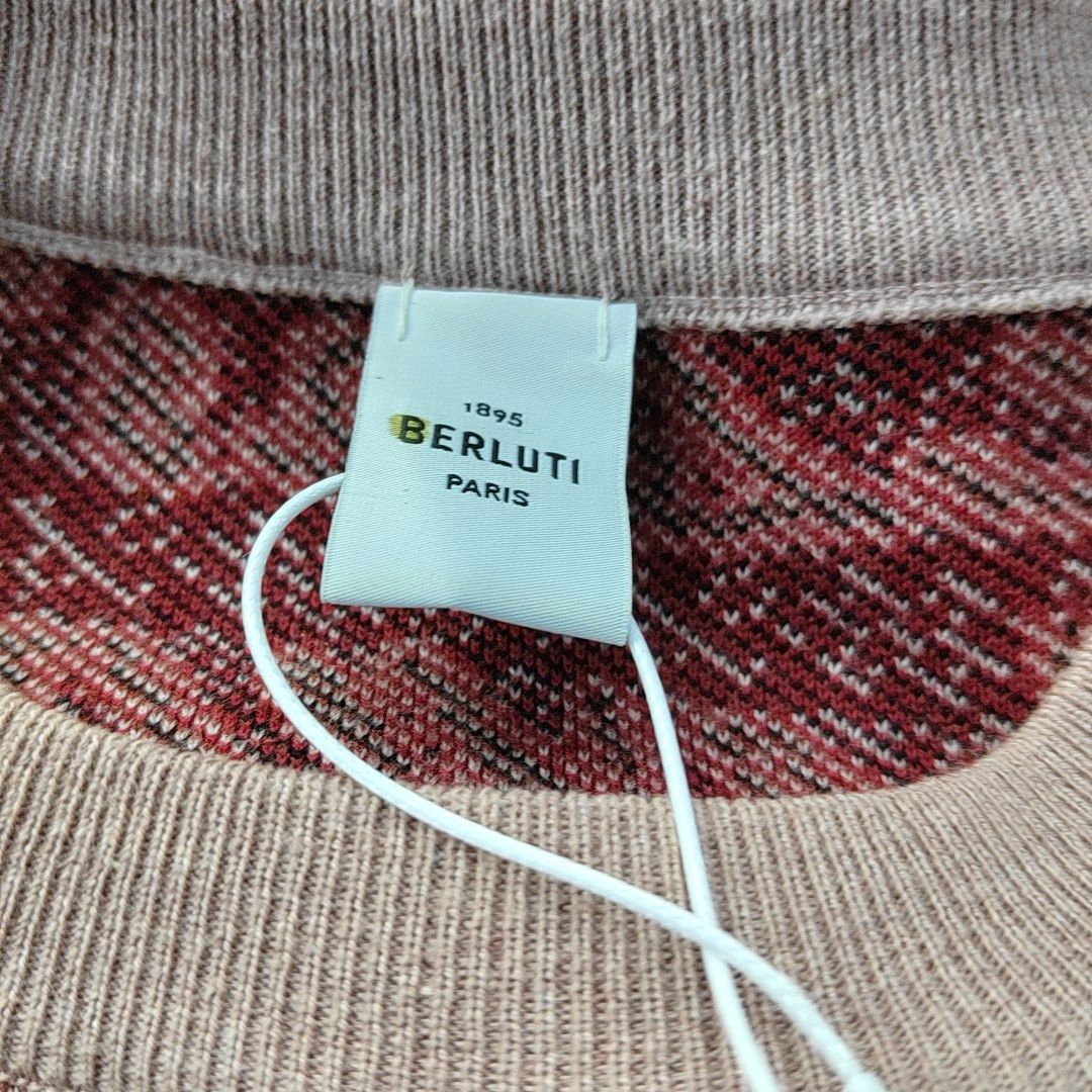 Berluti Berluti Scritto Intarsia Knit Sweater Size S Size US S / EU 44-46 / 1 - 7 Thumbnail