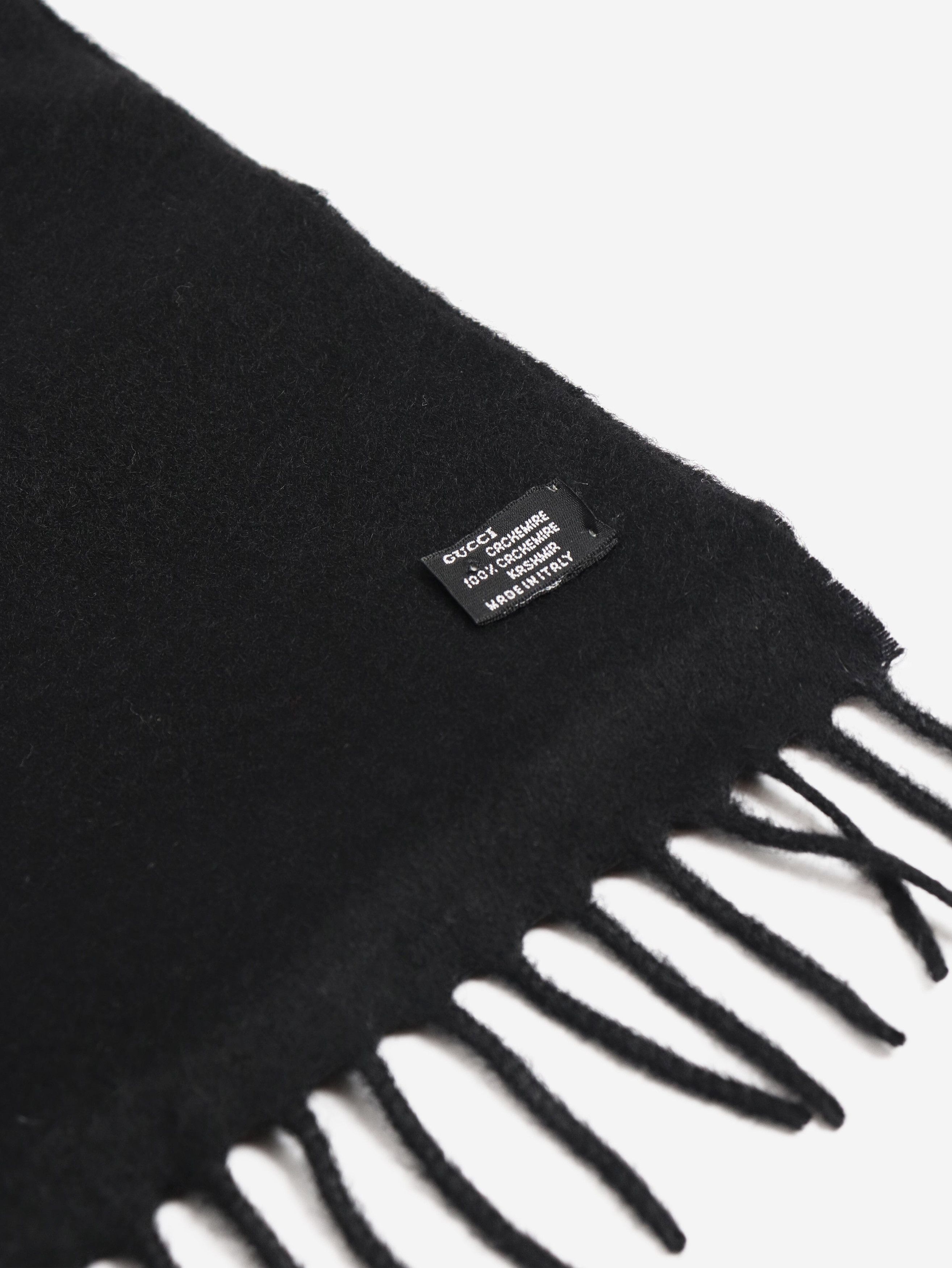 Other Black cashmere fringed scarf Size ONE SIZE - 3 Thumbnail
