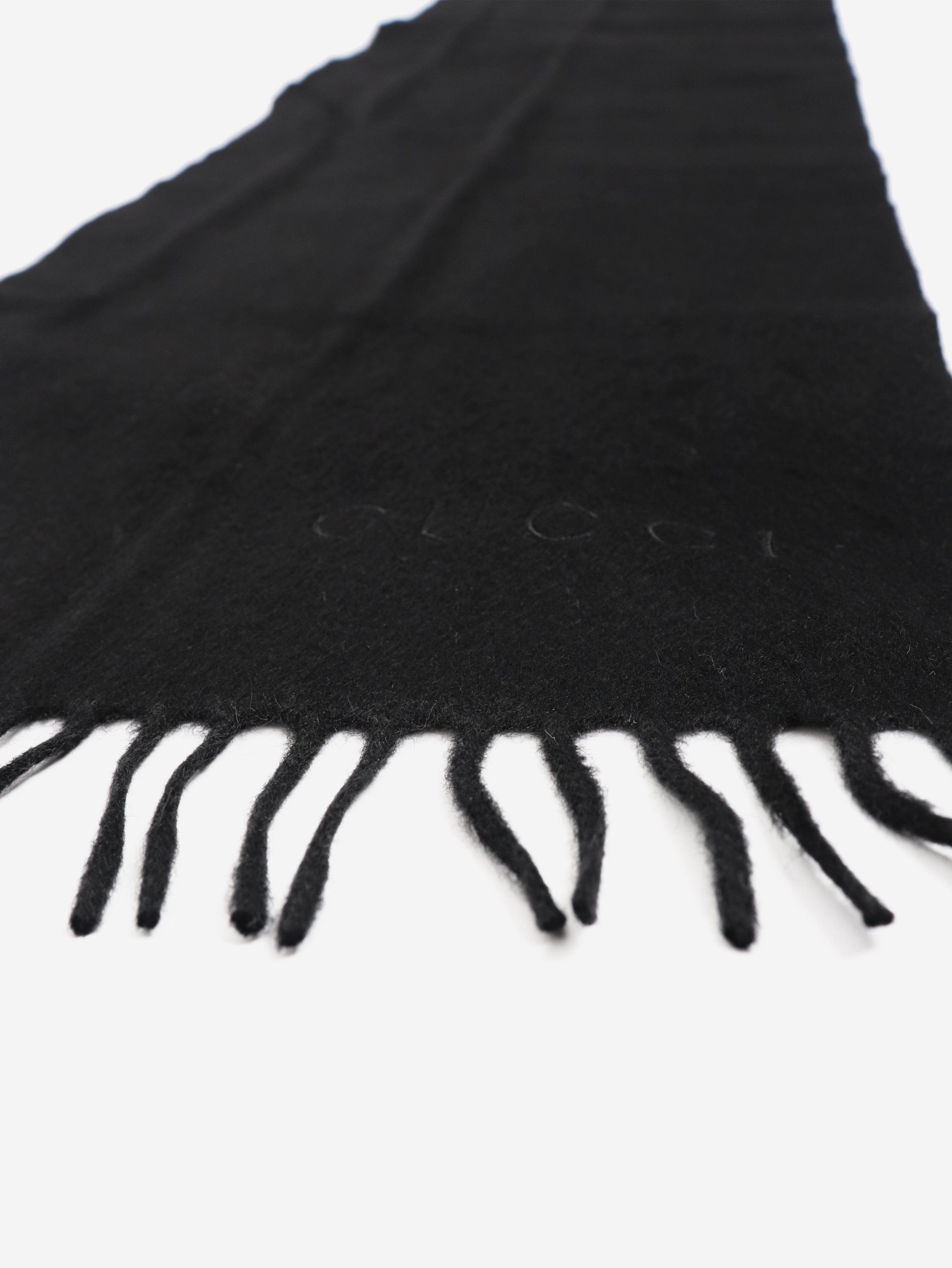 Other Black cashmere fringed scarf Size ONE SIZE - 4 Thumbnail