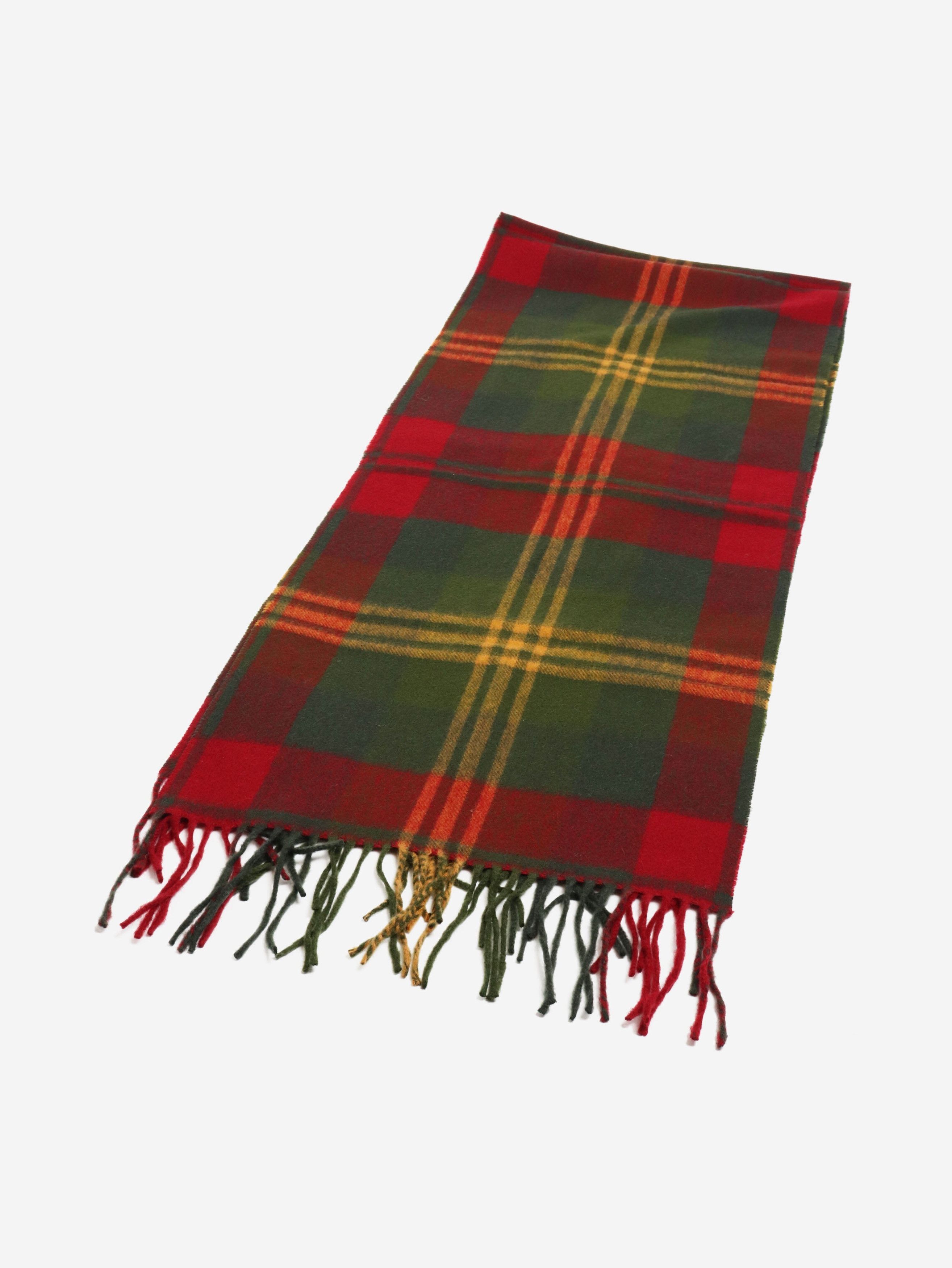 Other Red and green checked fringed scarf Size ONE SIZE - 2 Thumbnail