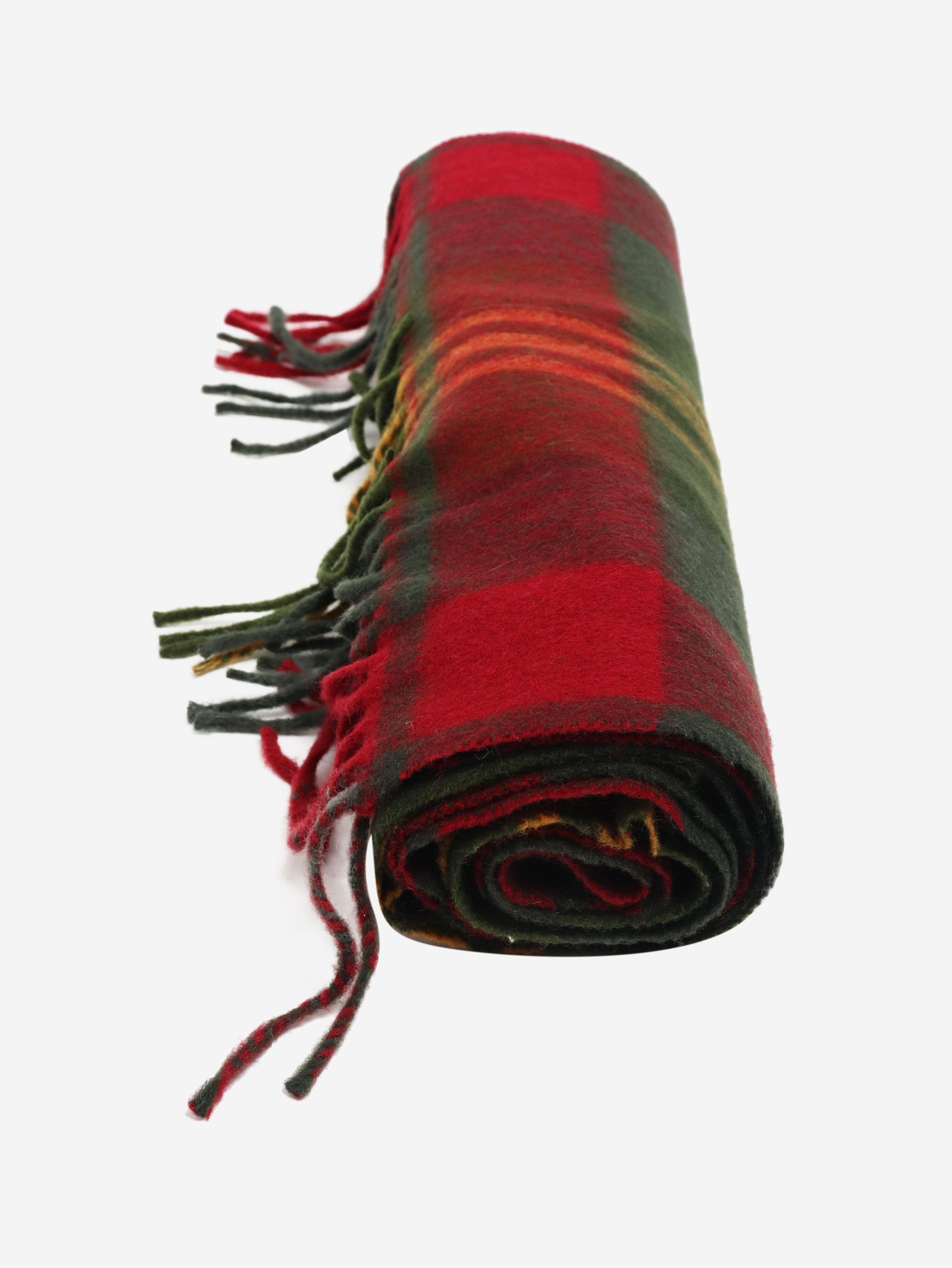 Other Red and green checked fringed scarf Size ONE SIZE - 3 Thumbnail