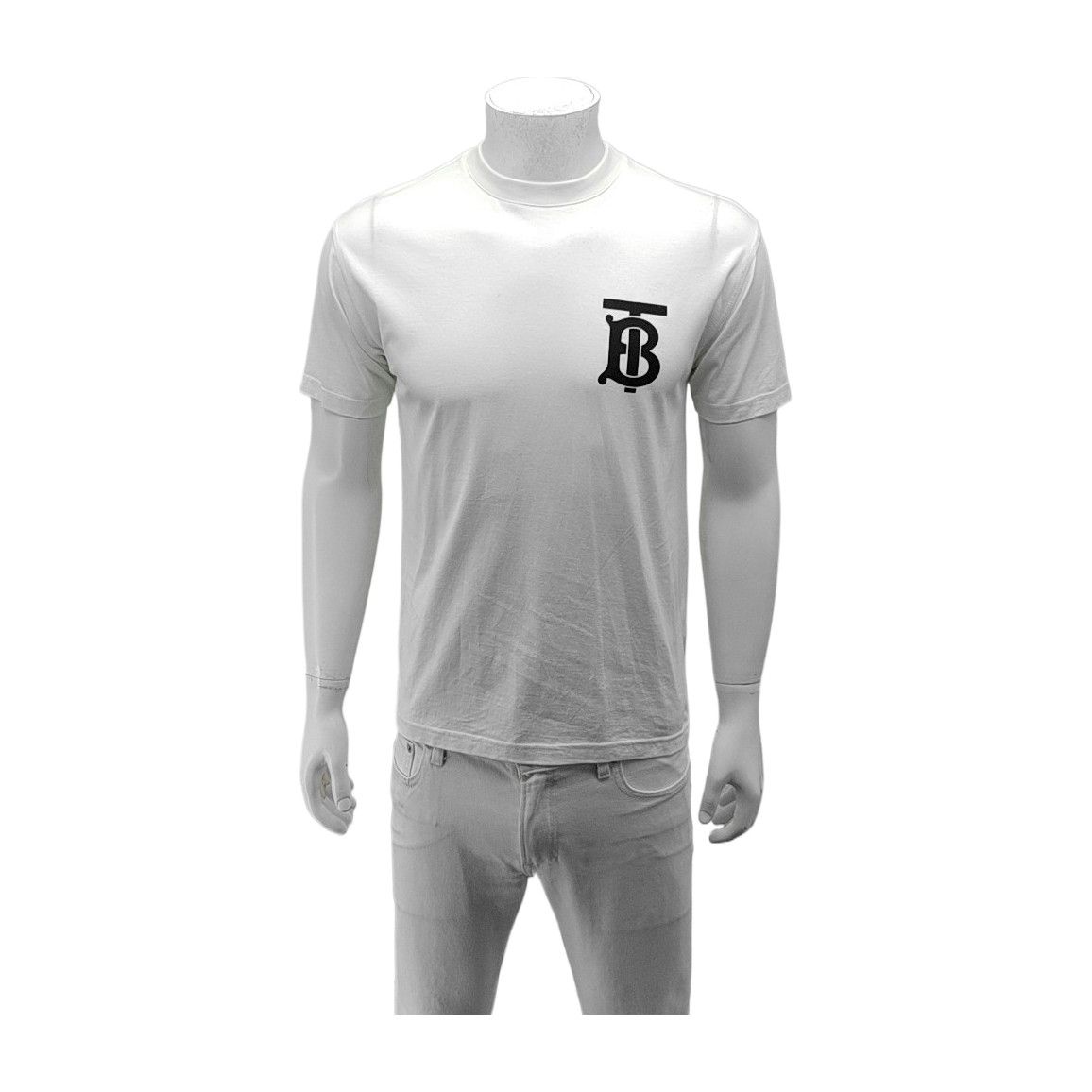 Burberry Burberry TB Logo White Cotton T-Shirt XXS Size US XXS / EU 40 - 2 Thumbnail