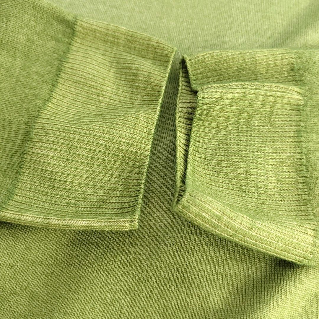 Fendi Fendi Green Wool V-Neck Sweater 50 Size US M / EU 48-50 / 2 - 8 Thumbnail