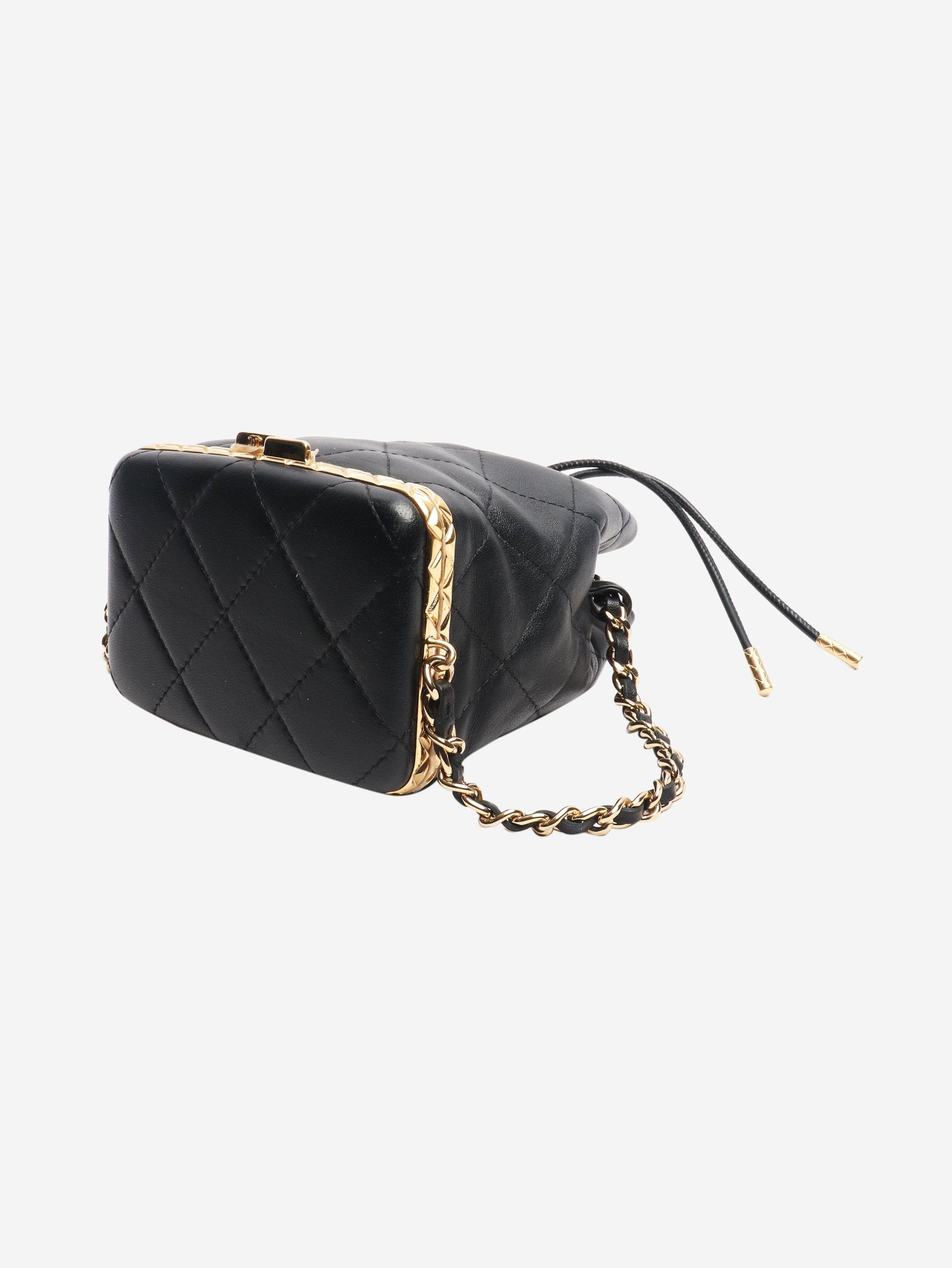 Chanel Black 2022 mini drawstring bucket bag Size ONE SIZE - 6 Thumbnail